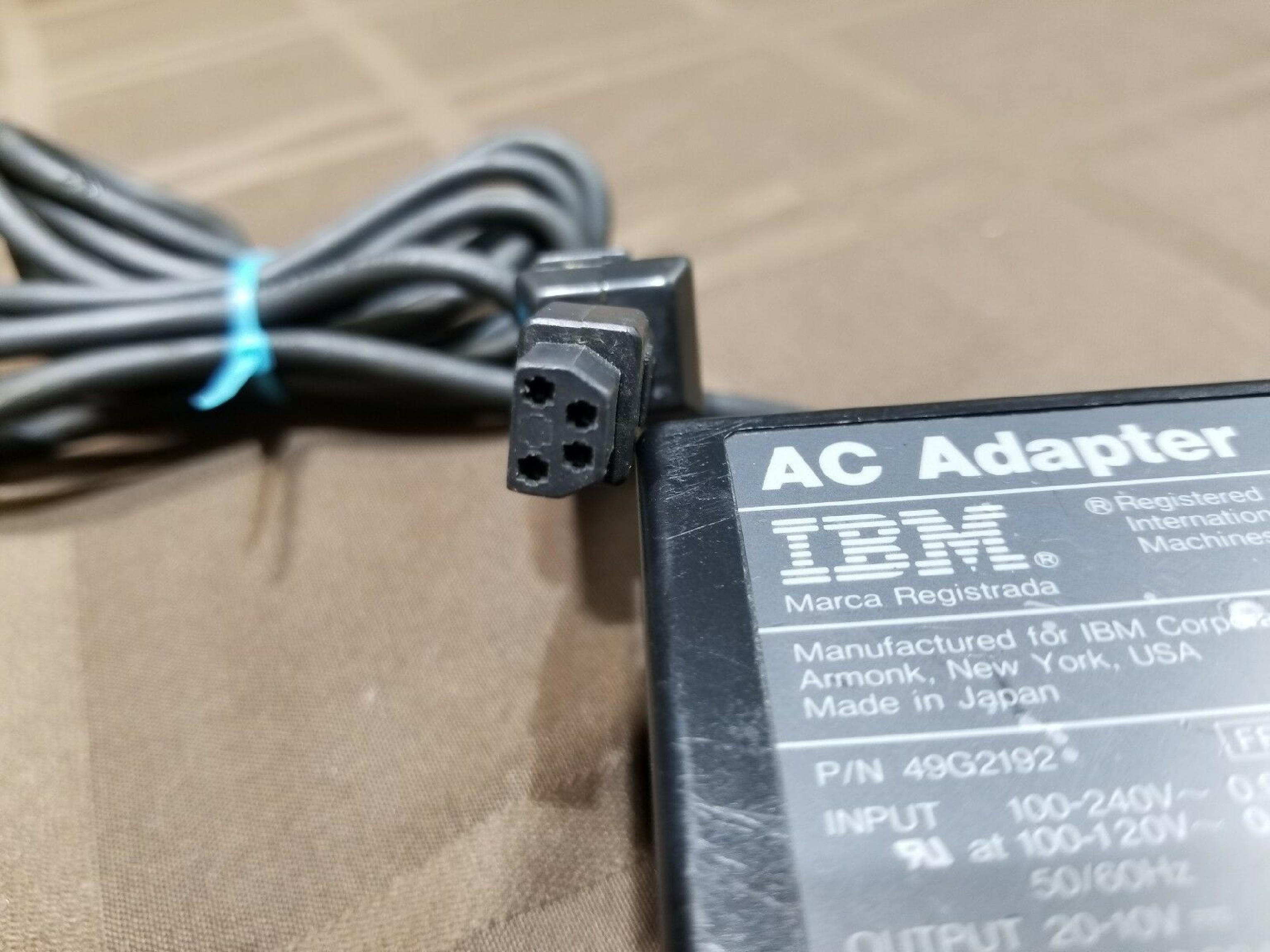 IBM 49G2192 THINKPAD AC ADAPTER 20V 2A 10V 3.38A