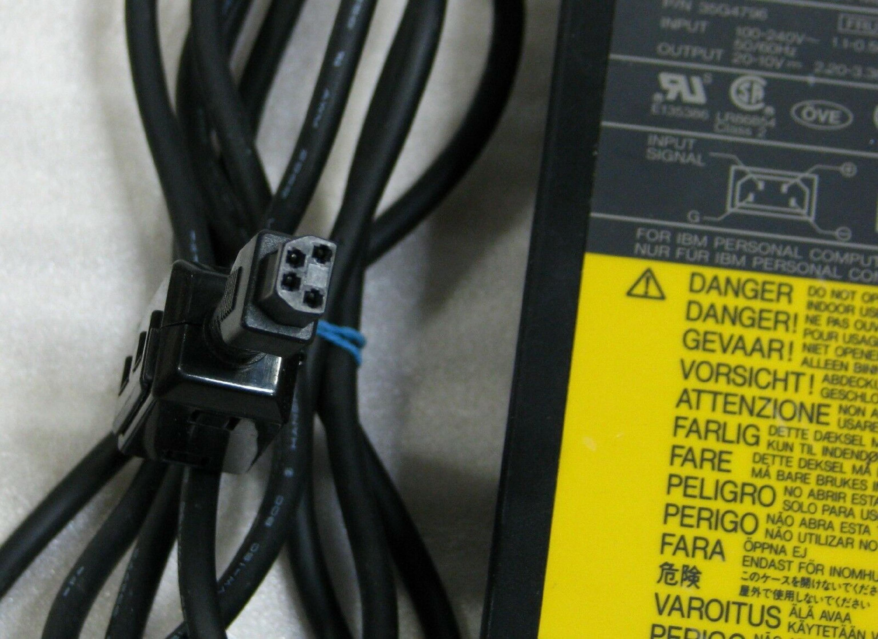 IBM 49G2131 THINKPAD AC ADAPTER 20V 2A 10V 3.38A