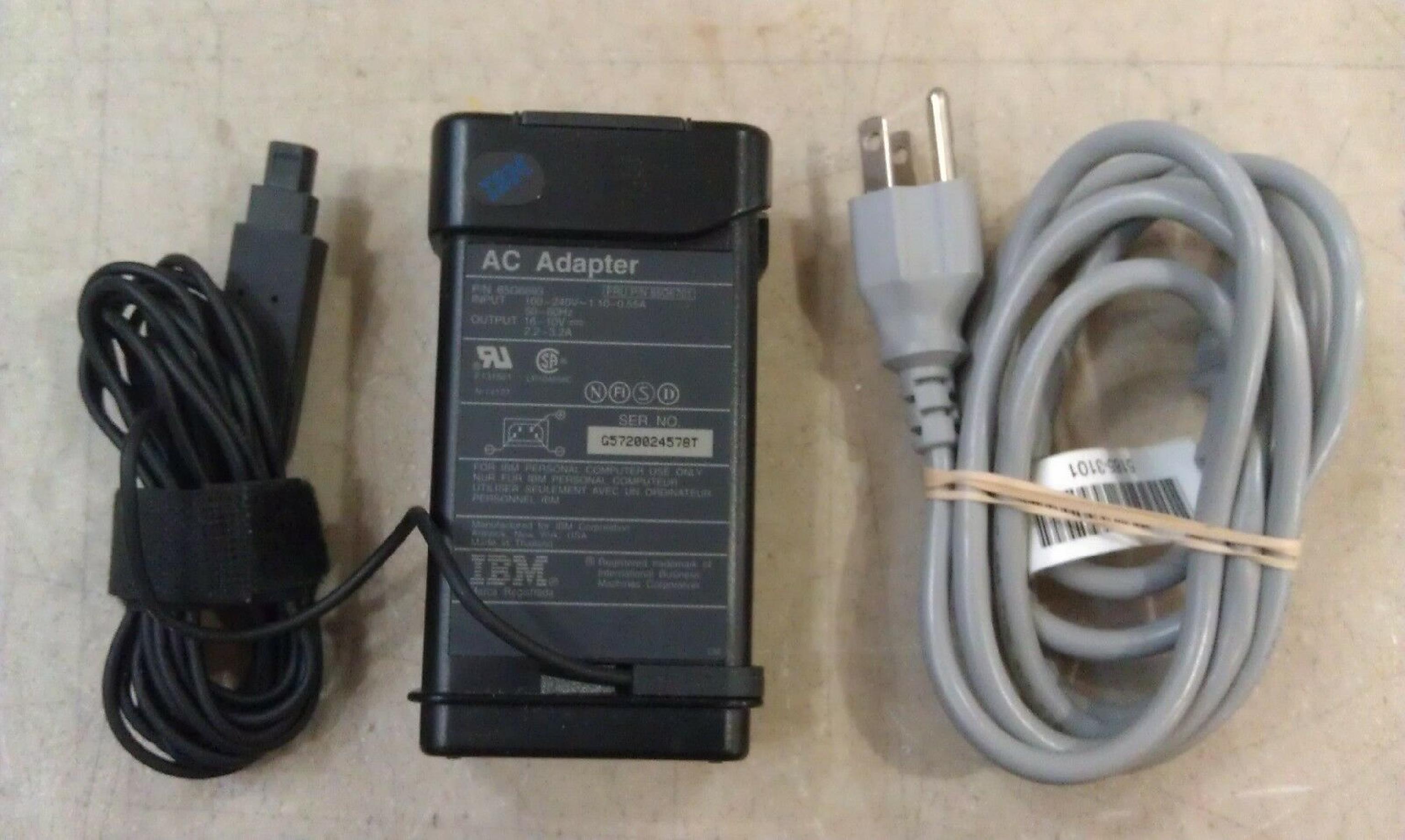 IBM 85G6693 THINKPAD AC ADAPTER 16V 2.2A 10V 3.2A