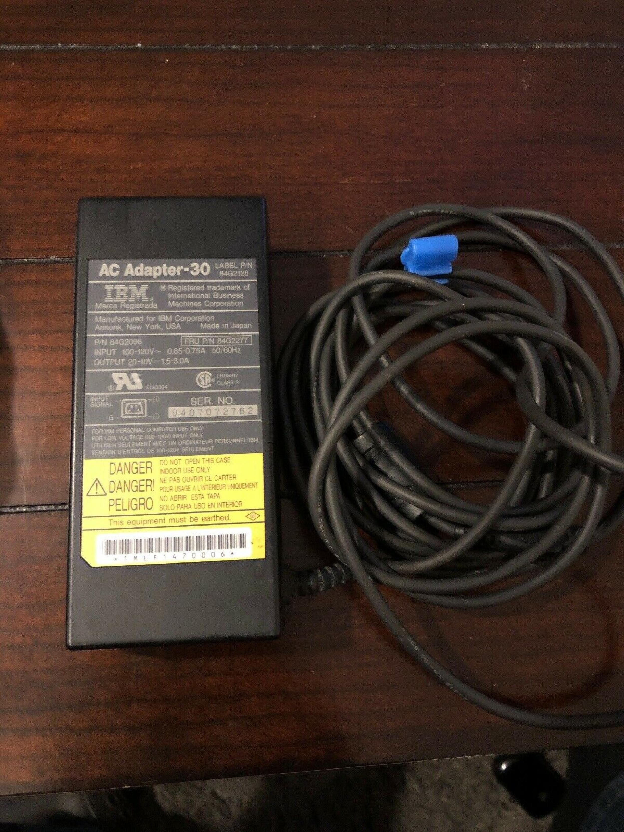 IBM 84G2128 THINKPAD AC ADAPTER 20V 1.5A 10V 3A