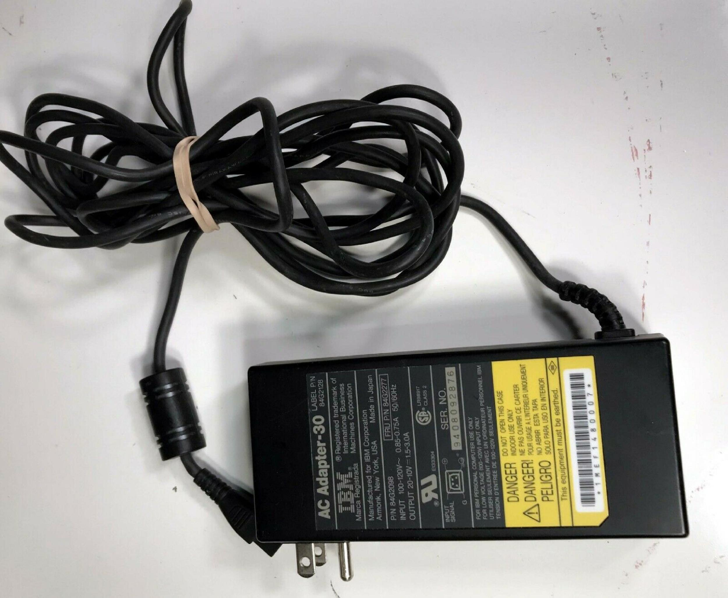 IBM 84G2128 THINKPAD AC ADAPTER 20V 1.5A 10V 3A