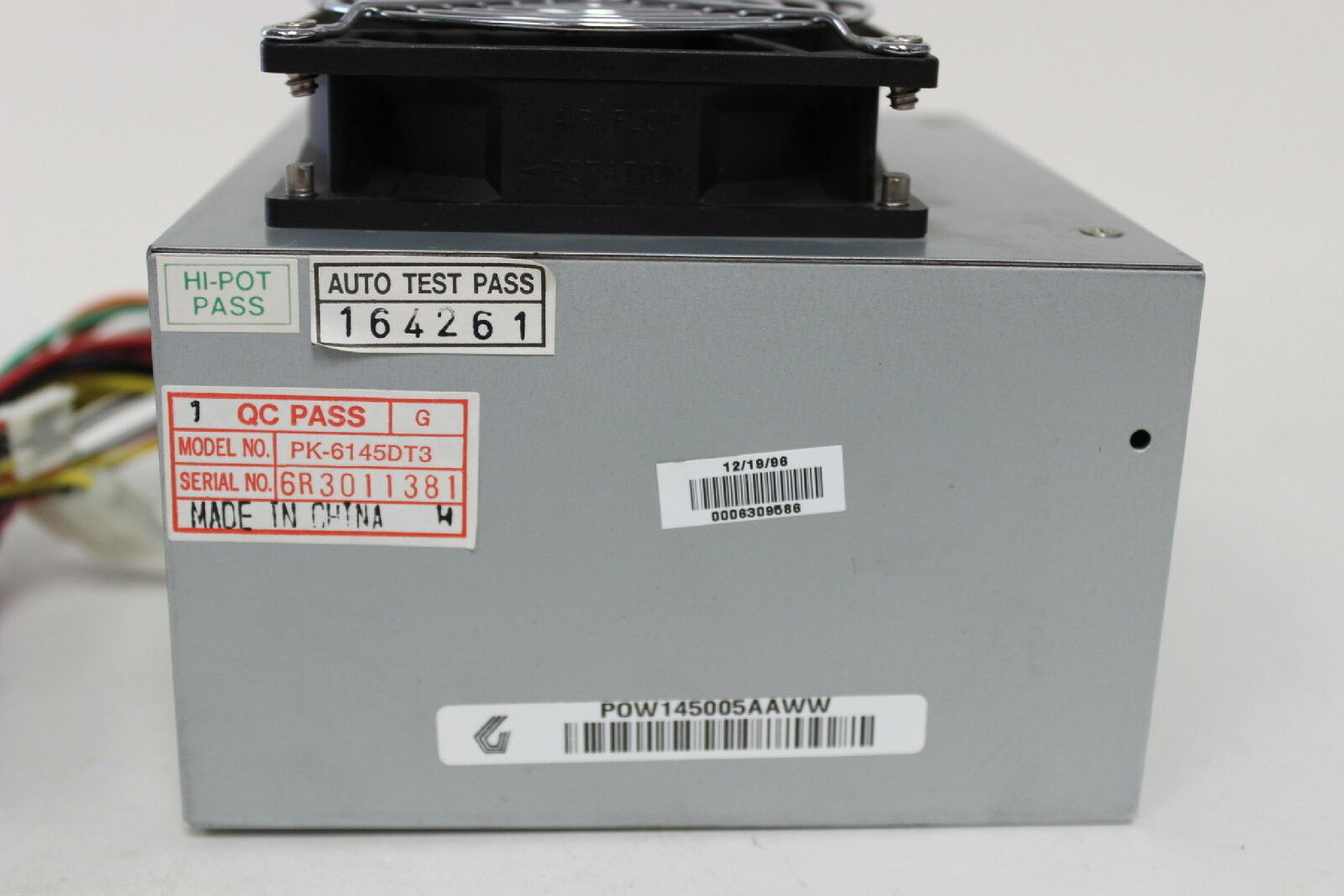 GATEWAY 2000 POW145005AAWW POWER SUPPLY ATX WITH EXTERNAL FAN -