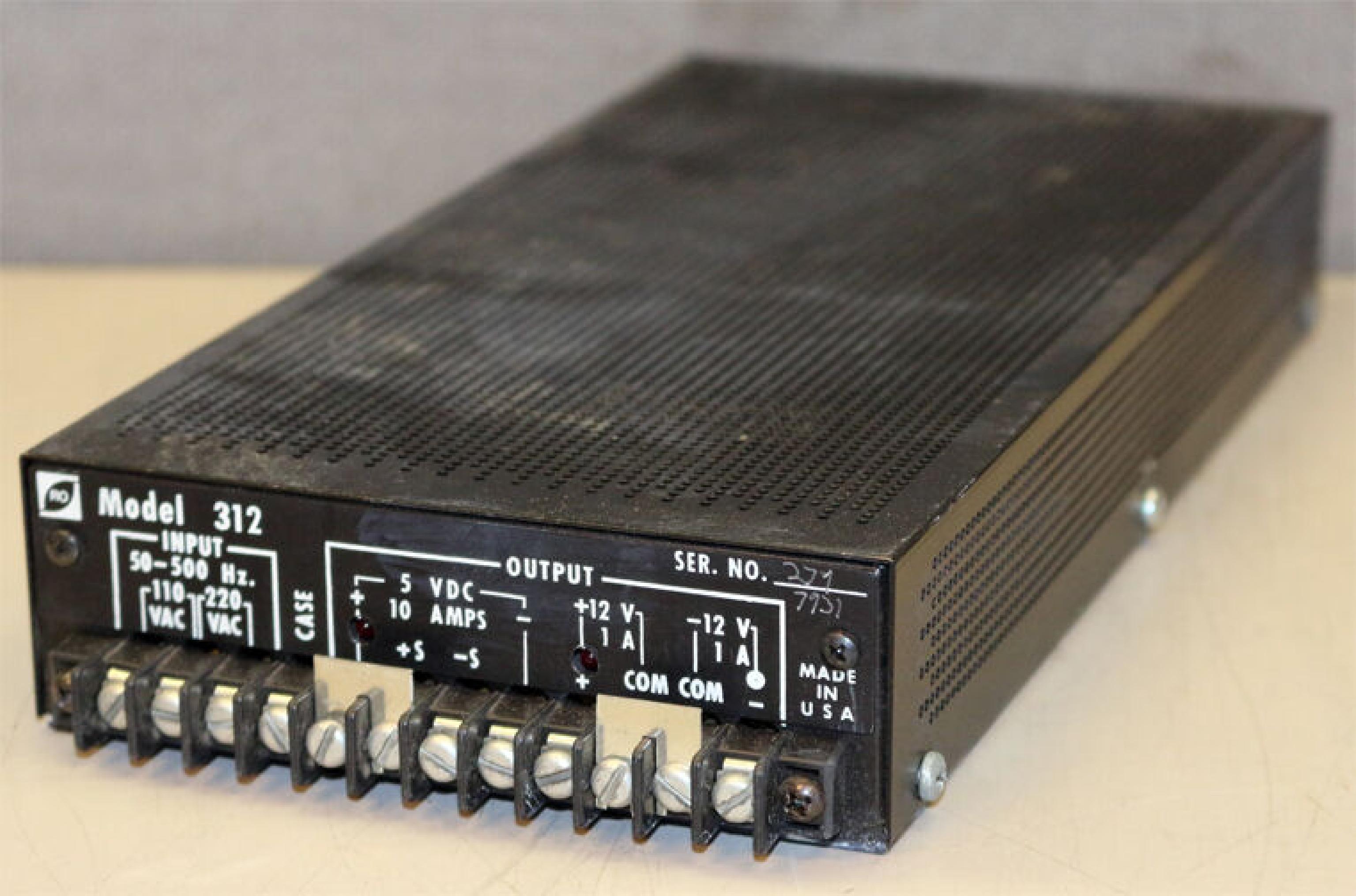 RO MODEL 312 POWER SUPPLY MODEL 302