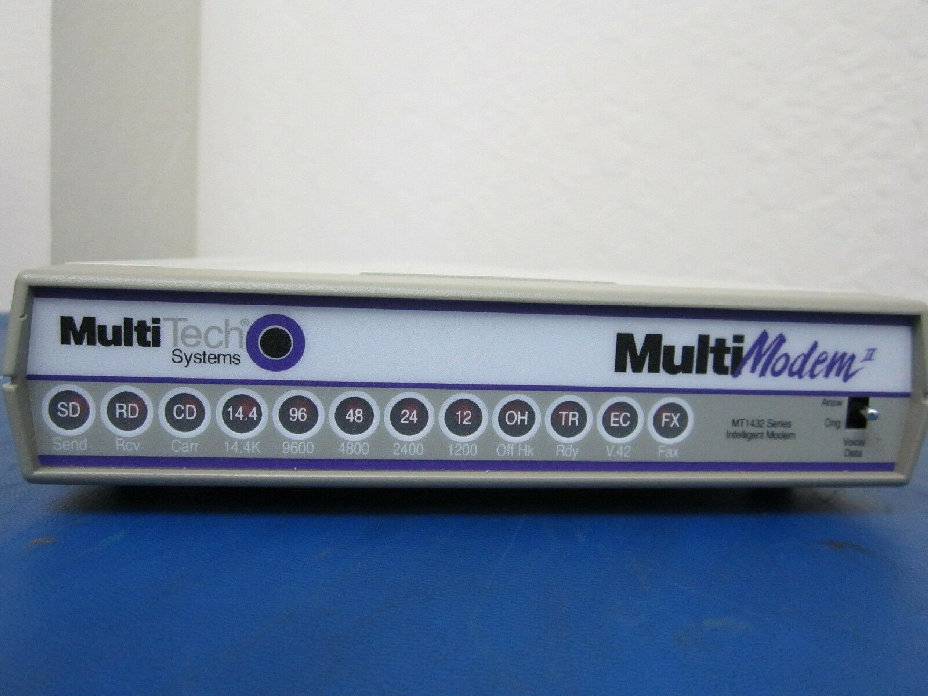 MULTITECH SYSTEMS MT1432BA SYNC ASYNC DIAL UP OR 2 WIRE LEASED LINE EXT.