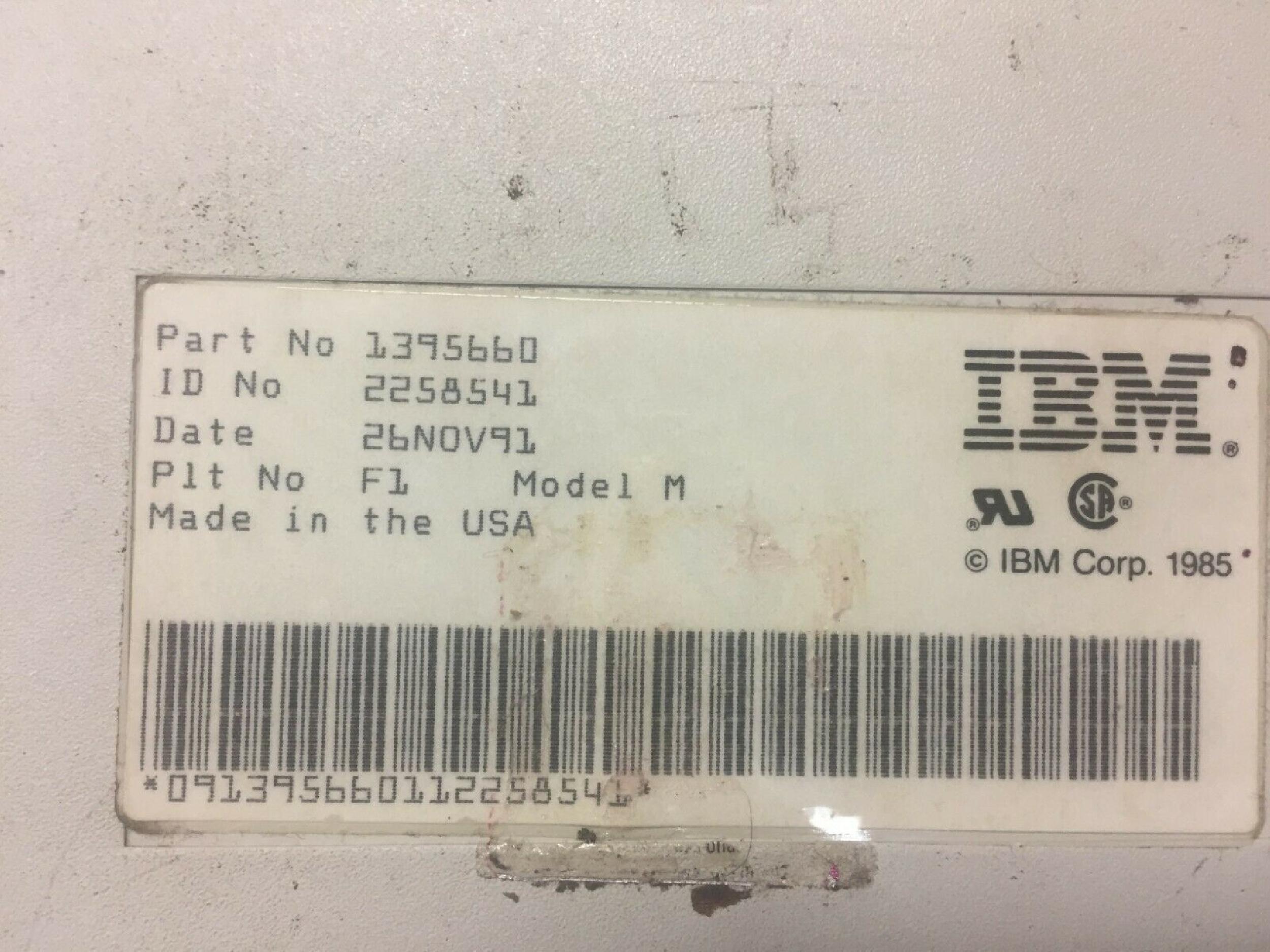 IBM 1395660 TYPE 3476 3477 3487 3488 KEYBOARD INFOWINDOW
