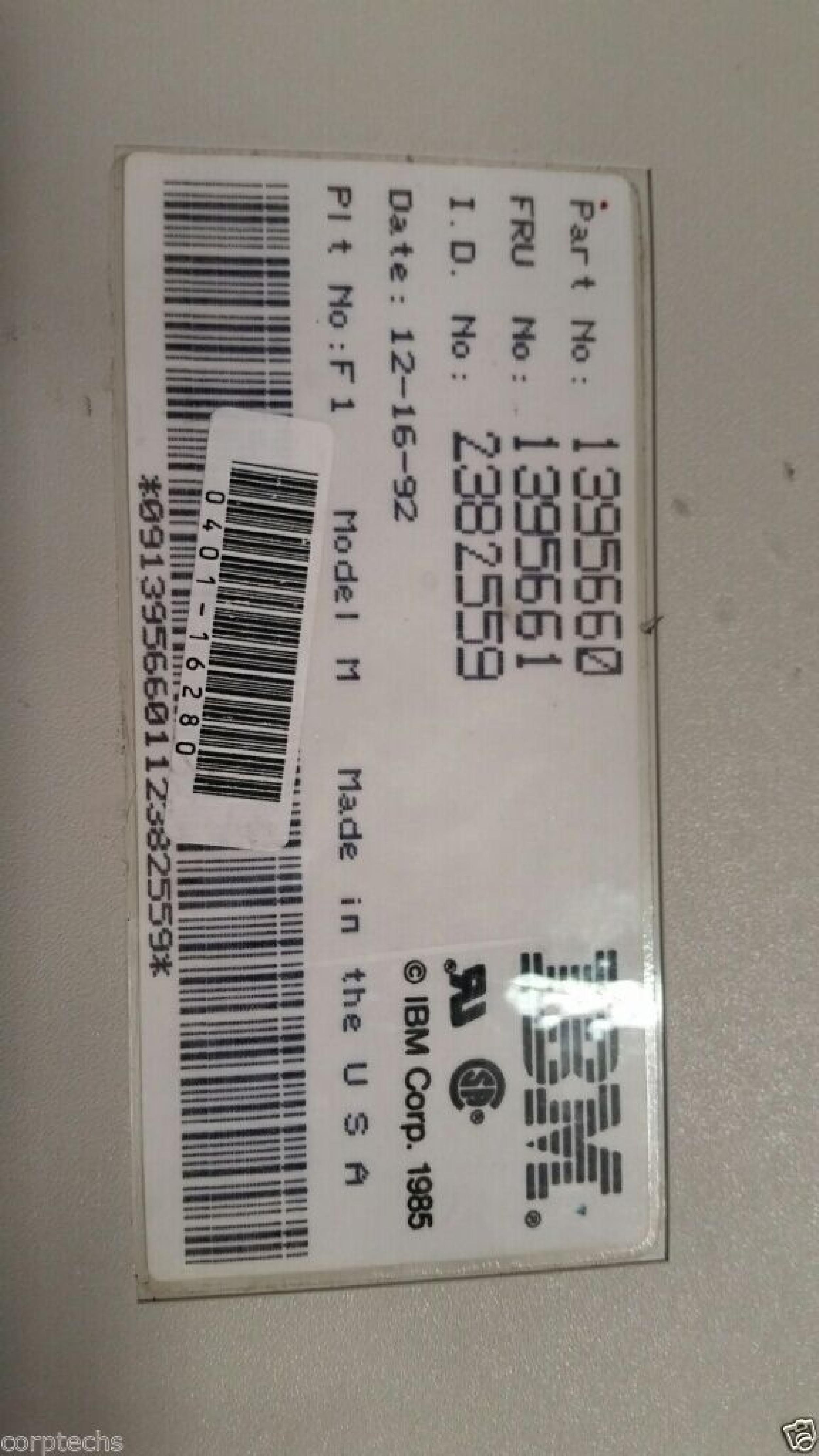 IBM 1395660 TYPE 3476 3477 3487 3488 KEYBOARD INFOWINDOW