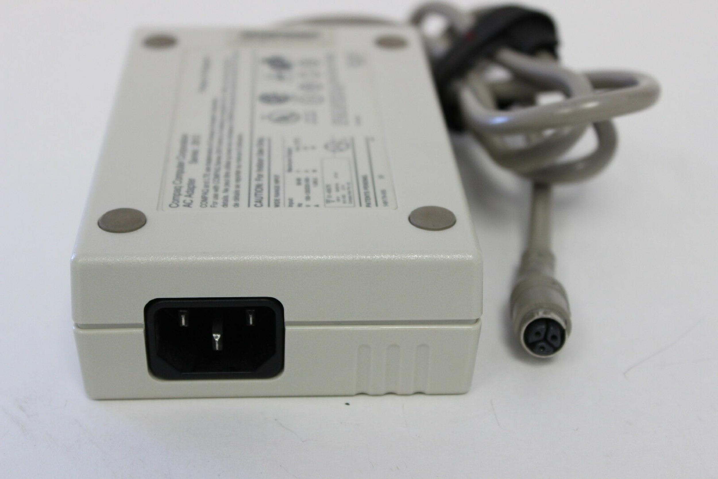 COMPAQ / HEWLETT PACKARD / HP 129827-001 REPAIRED AC ADAPTER 18.5V 2.5A 3PIN CONNECTOR, POWER SUPPLY FOR LTE LITE