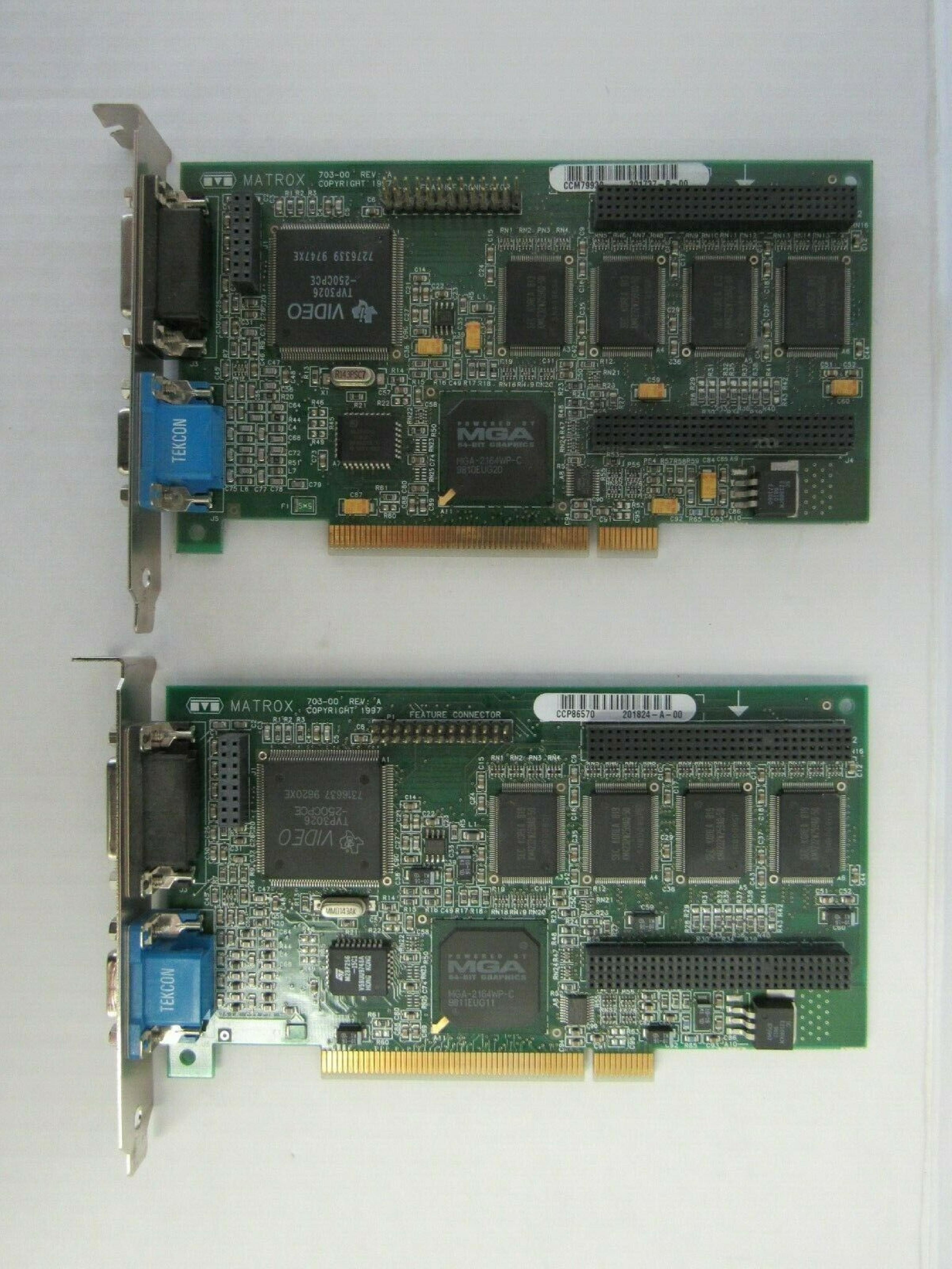 HEWLETT PACKARD / HP / MATROX 5064-3388 PCI VIDEO CARD MILLENNIUM II 8MB WITH VGA AND OUTPUT