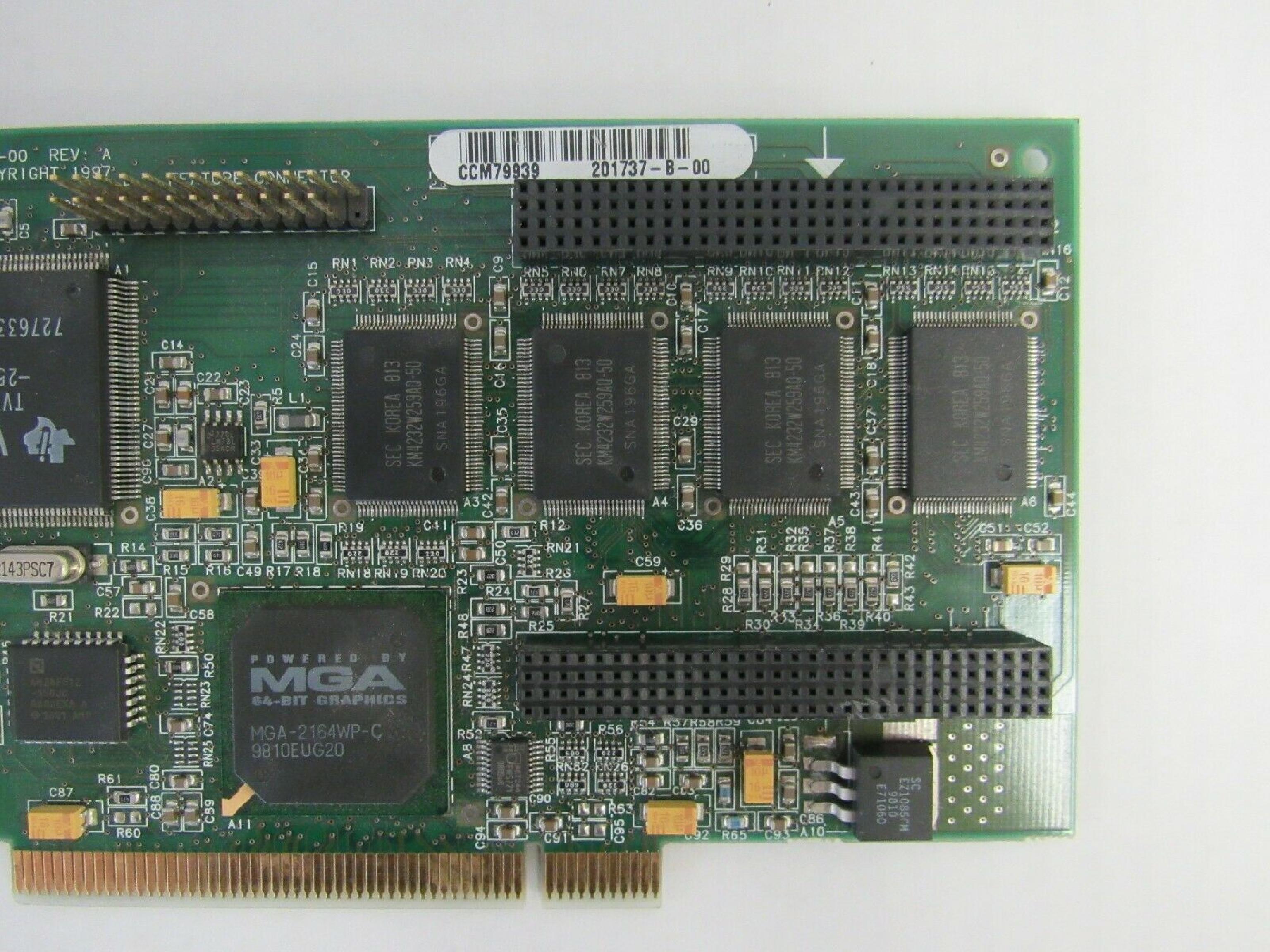 HEWLETT PACKARD / HP / MATROX 5064-3388 PCI VIDEO CARD MILLENNIUM II 8MB WITH VGA AND OUTPUT