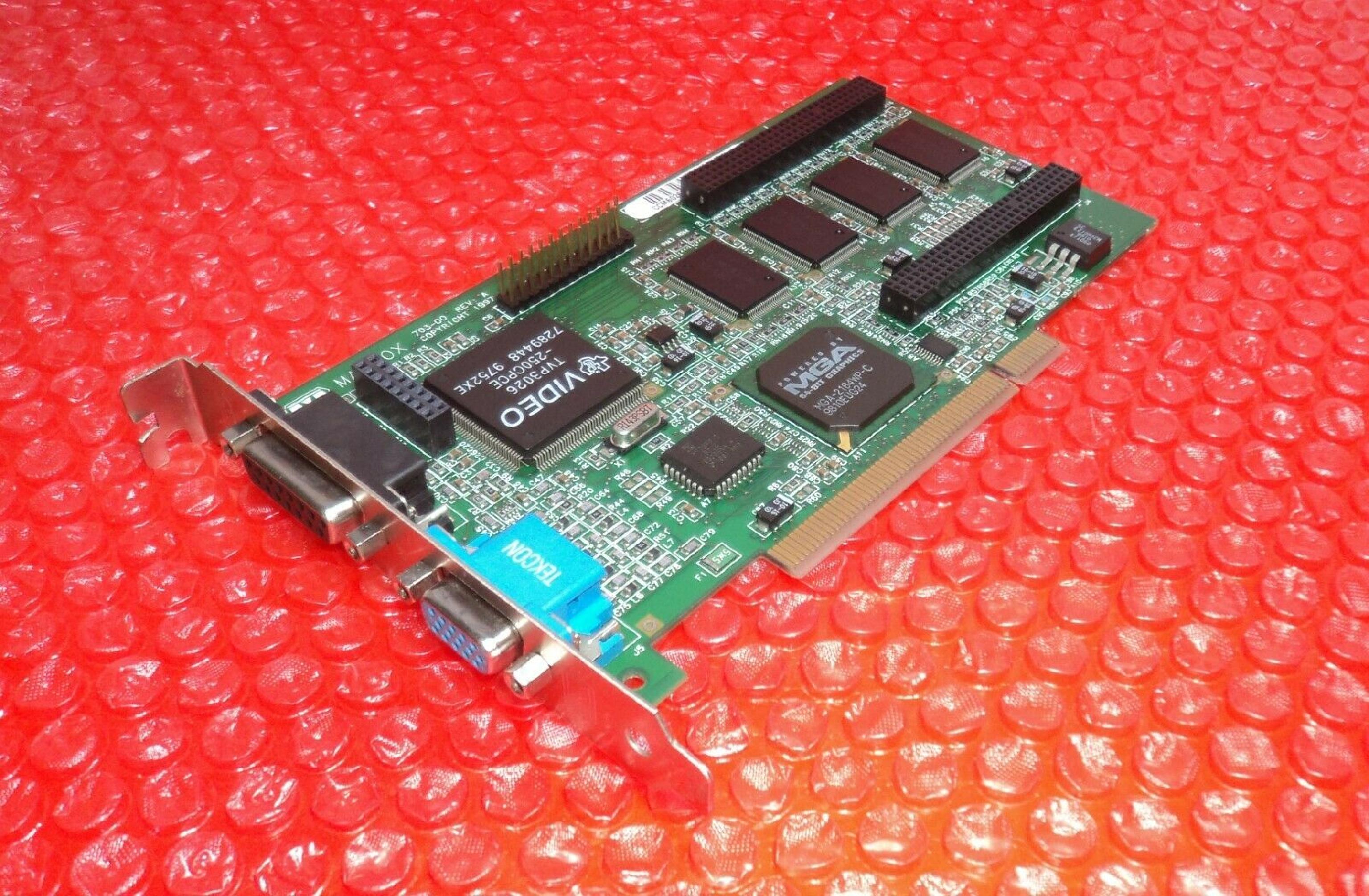 HEWLETT PACKARD / HP / MATROX D3568-69201 PCI VIDEO CARD MILLENNIUM II 8MB WITH VGA AND OUTPUT