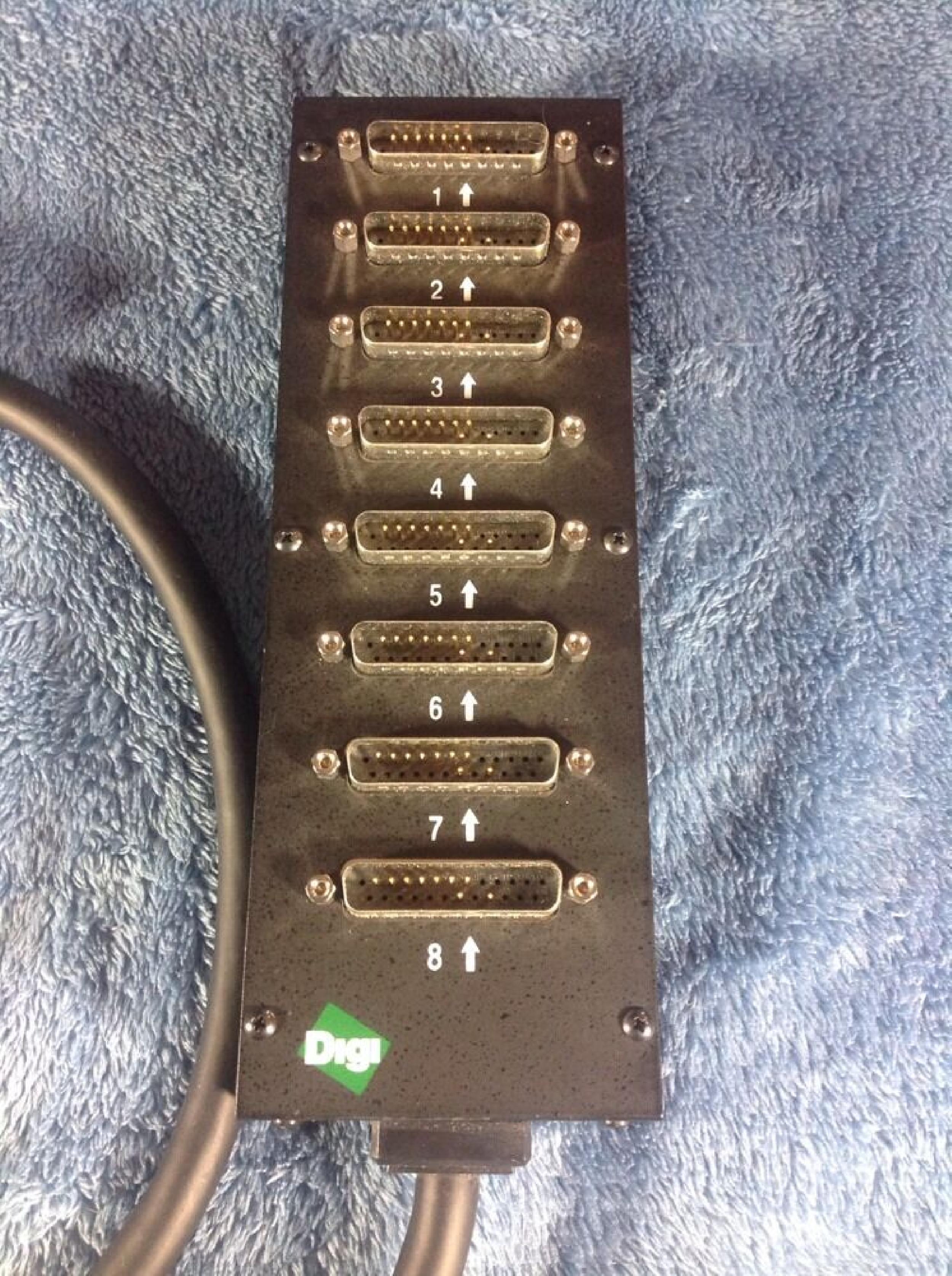 DIGI INTERNATIONAL 76000140 8 PORT DB25 NCR EXTERNAL BOX BRICK