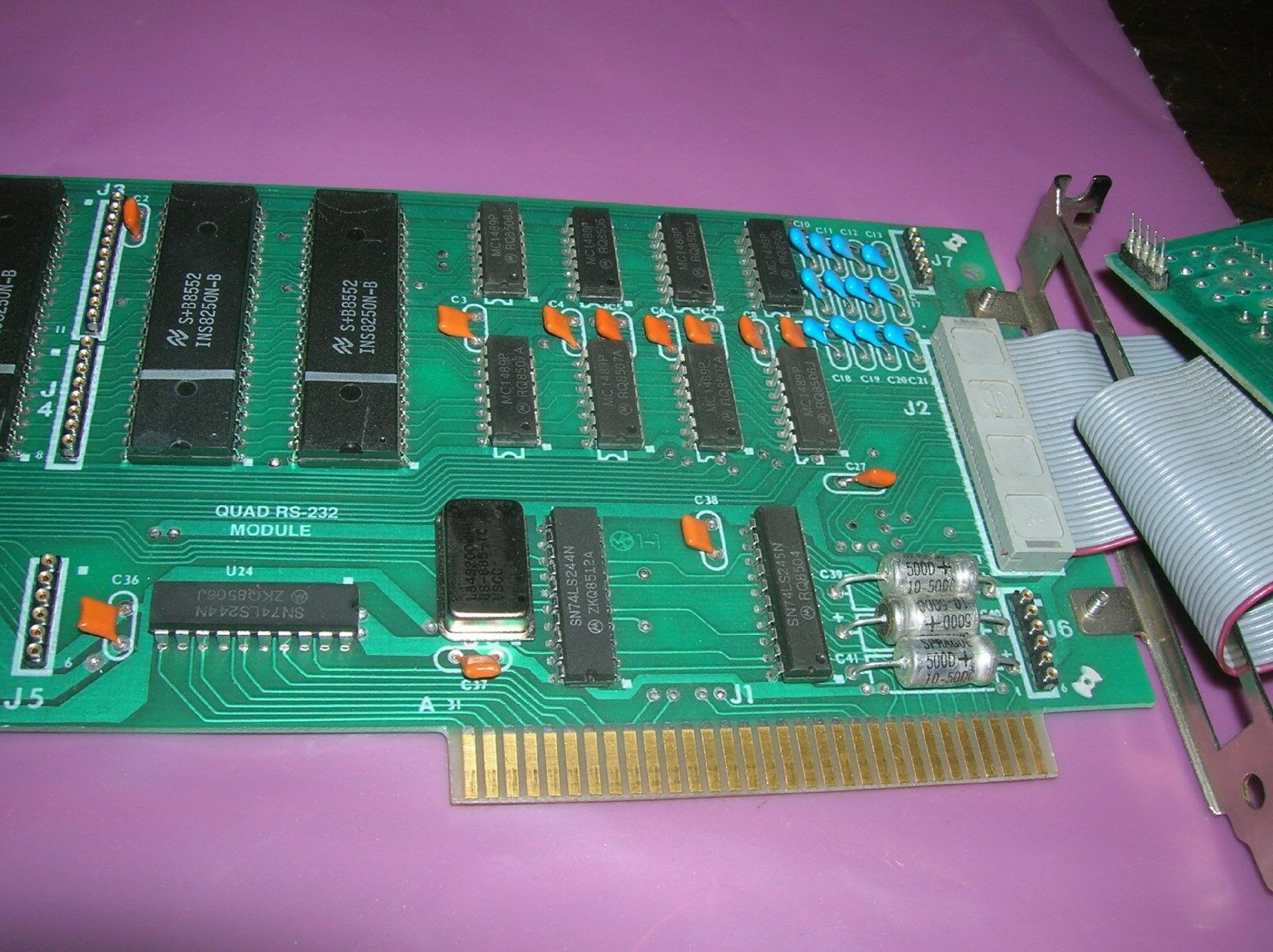 ARNET PLUS 4 4 PORT CARD WITH PLUS 4 QUAD RS232 EXPANDER