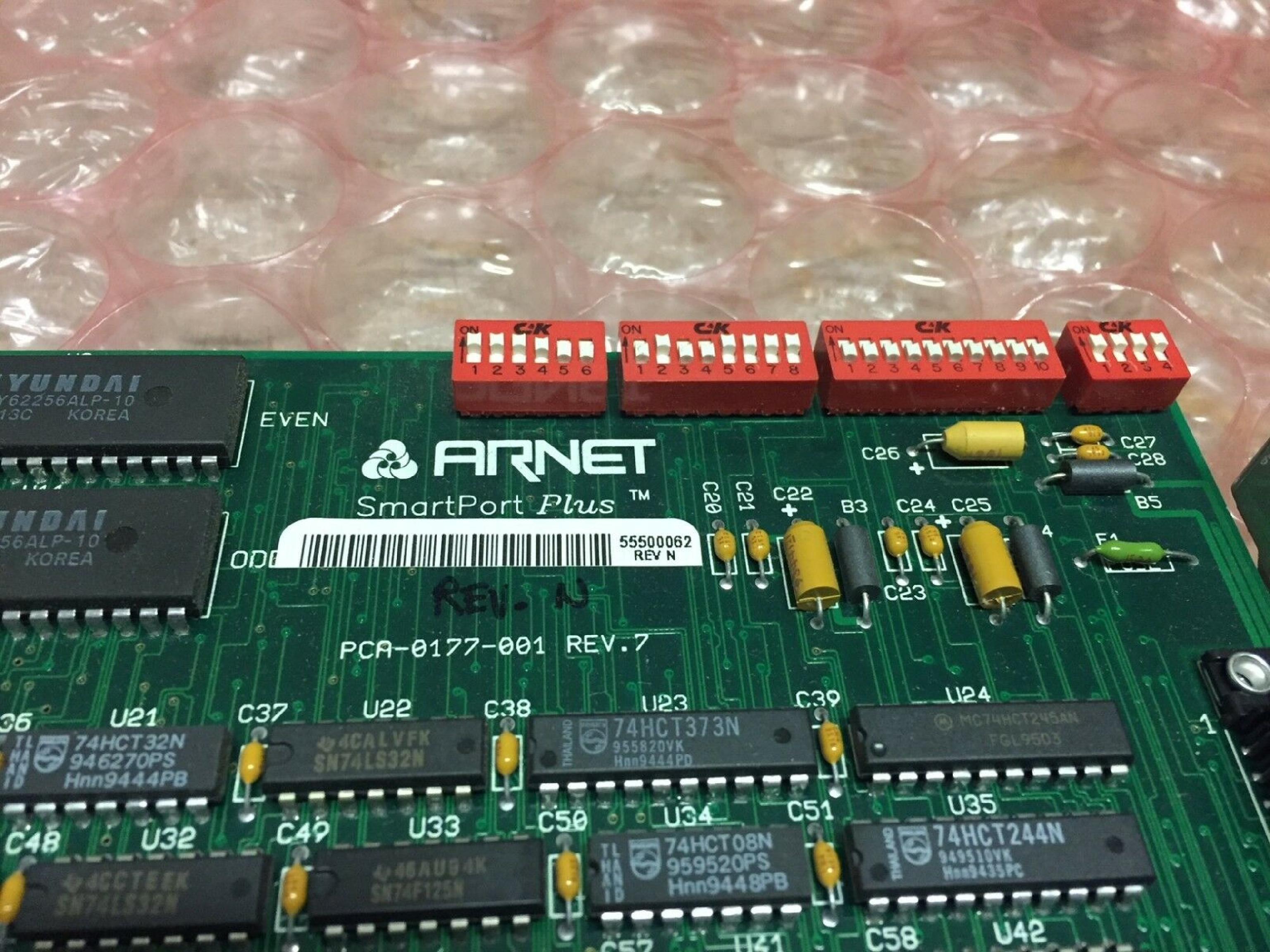 ARNET PCA-0177-001 SMARTPORT PLUS 64K ISA FOR 4 PORT 8 PORT 16 PORT 24 PORT OR 32 PORT BRICK