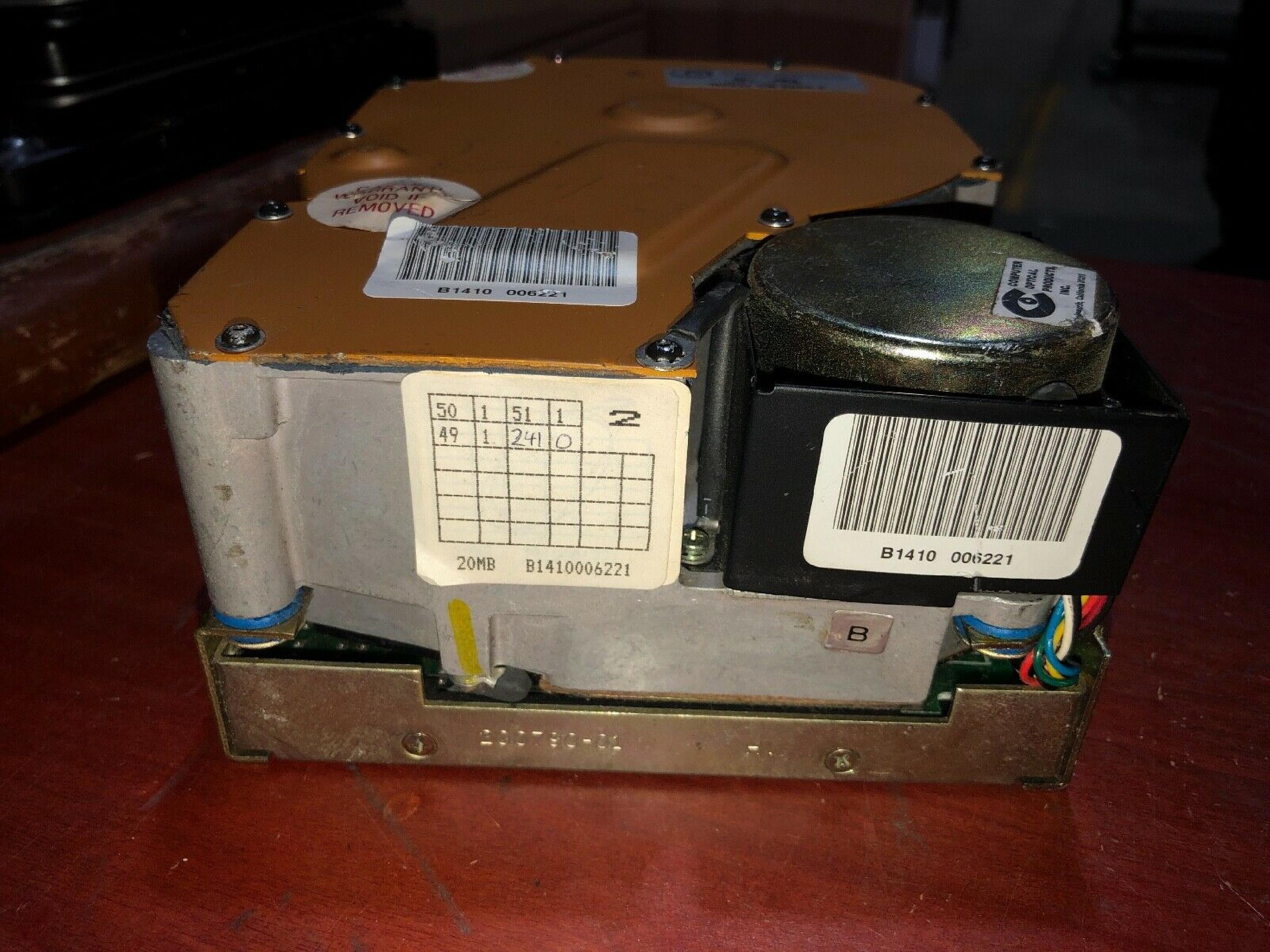 COMPUTER MEMORIES CM 6426-S 21MB MFM HARD DRIVE FULL HEIGHT ST412/506 5.25