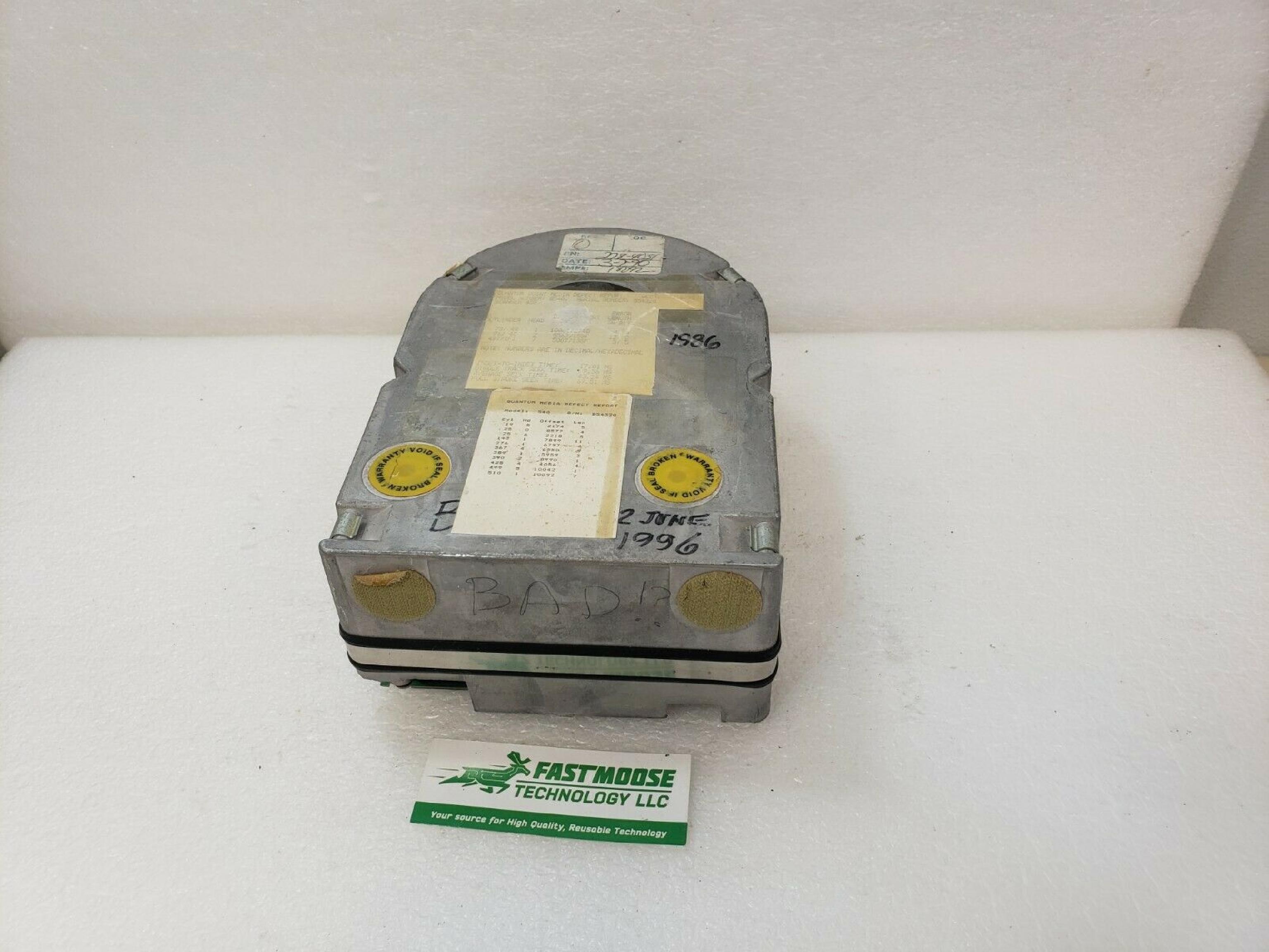 QUANTUM Q540 35MB MFM HARD DRIVE FULL HEIGHT ST412/506 5.25