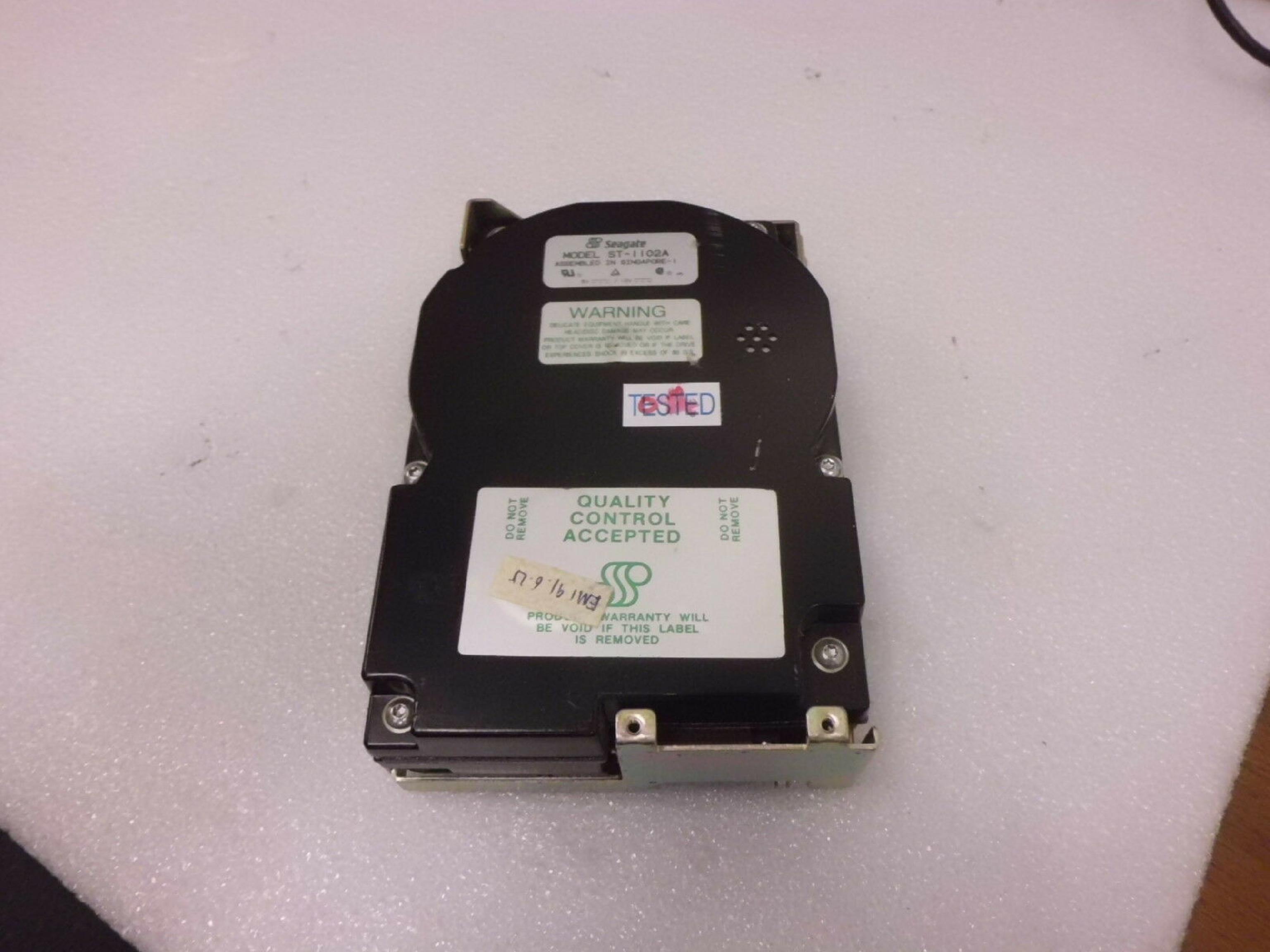 SEAGATE ST-1102A 89MB IDE AT HARD DRIVE HALF HEIGHT RLL ZBR 3.5