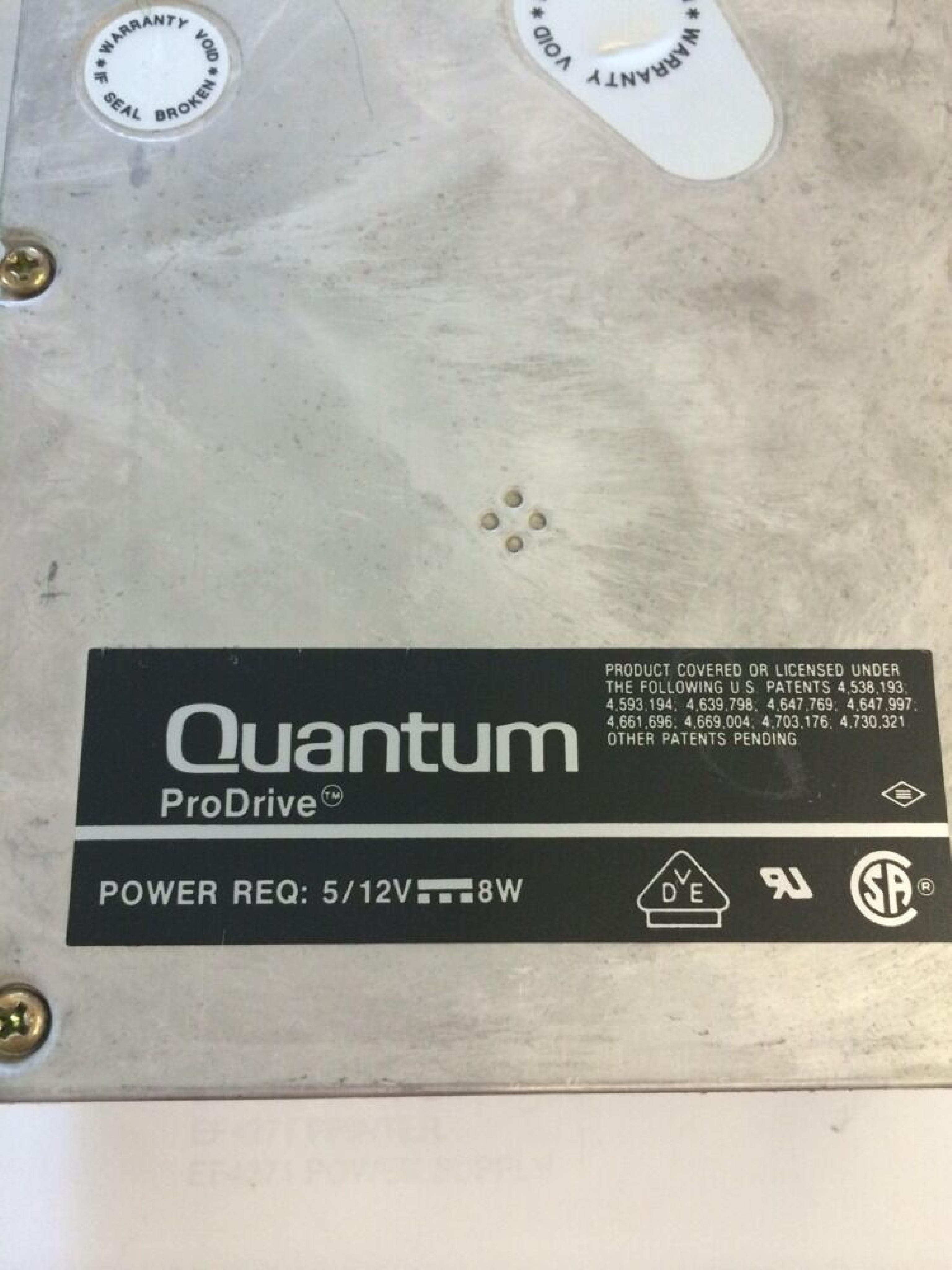 QUANTUM 940-40-9400 42MB SCSI HARD DRIVE HALF HEIGHT 2,7 RLL 3.5