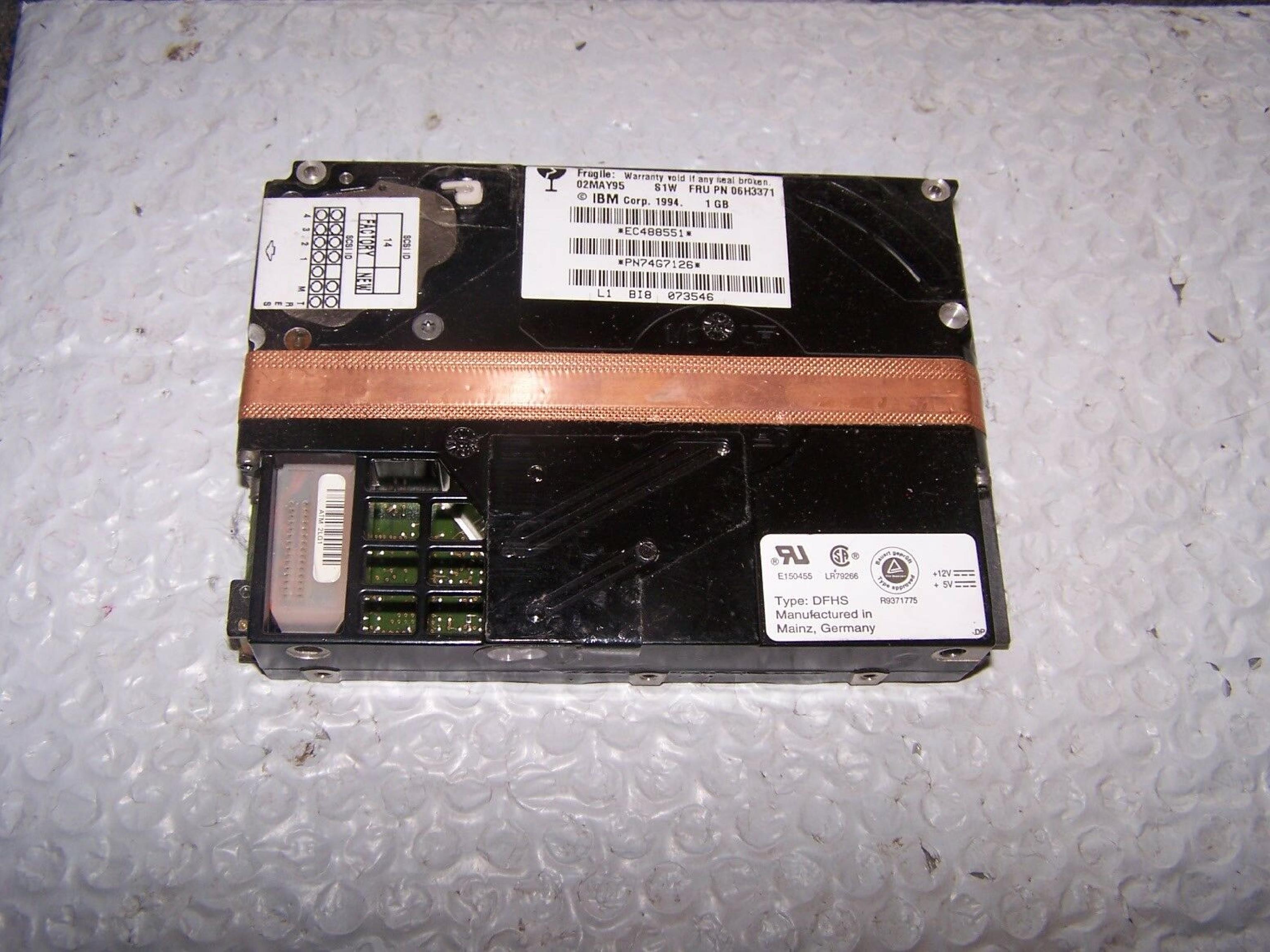 IBM 06H3371 1066MB SCSI HARD DRIVE 3.5