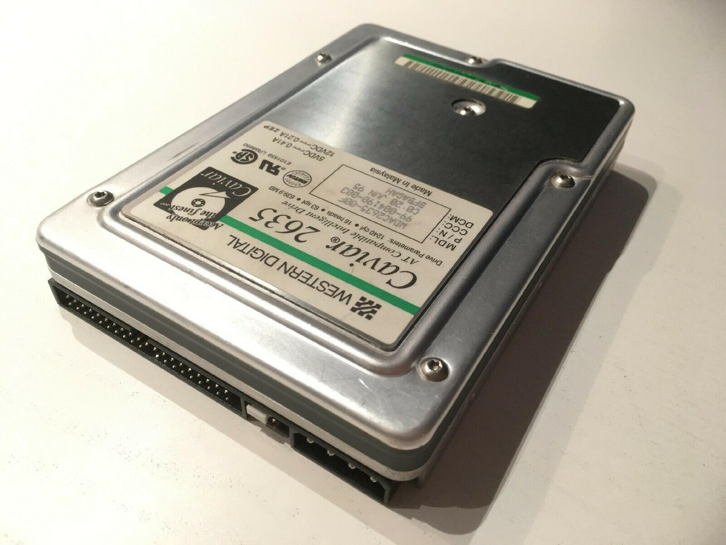 WESTERN DIGITAL / WD CAVIAR 2635 639MB IDE HARD DRIVE 3.5 INCH