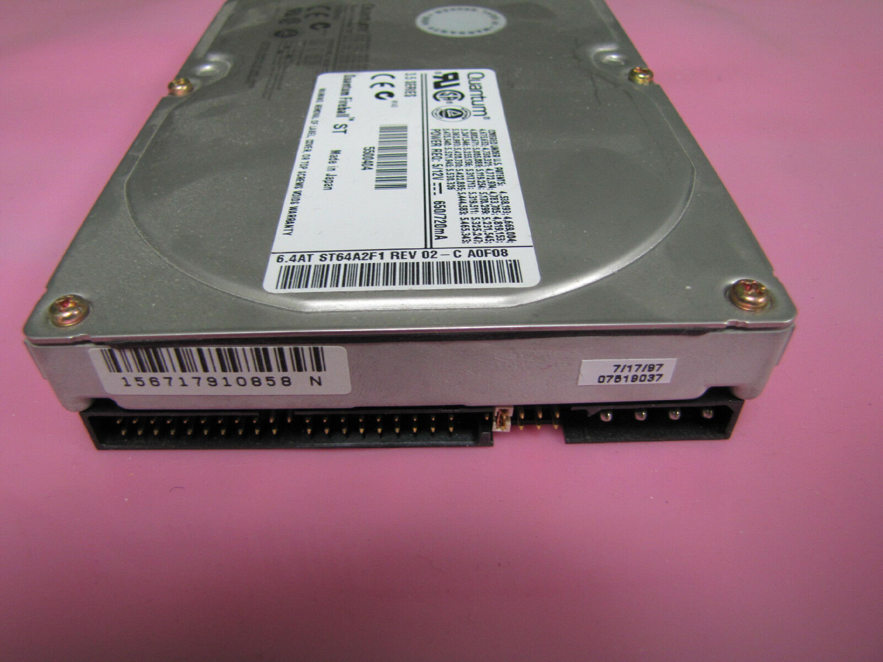 QUANTUM ST64A011 6.4GB IDE 3.5INCH DRIVE