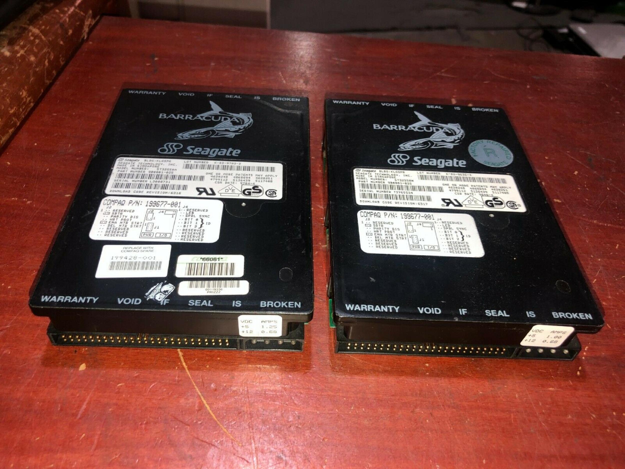 COMPAQ / HEWLETT PACKARD / HP 199677-001 2.1GB SCSI 50 PIN HARD DRIVE