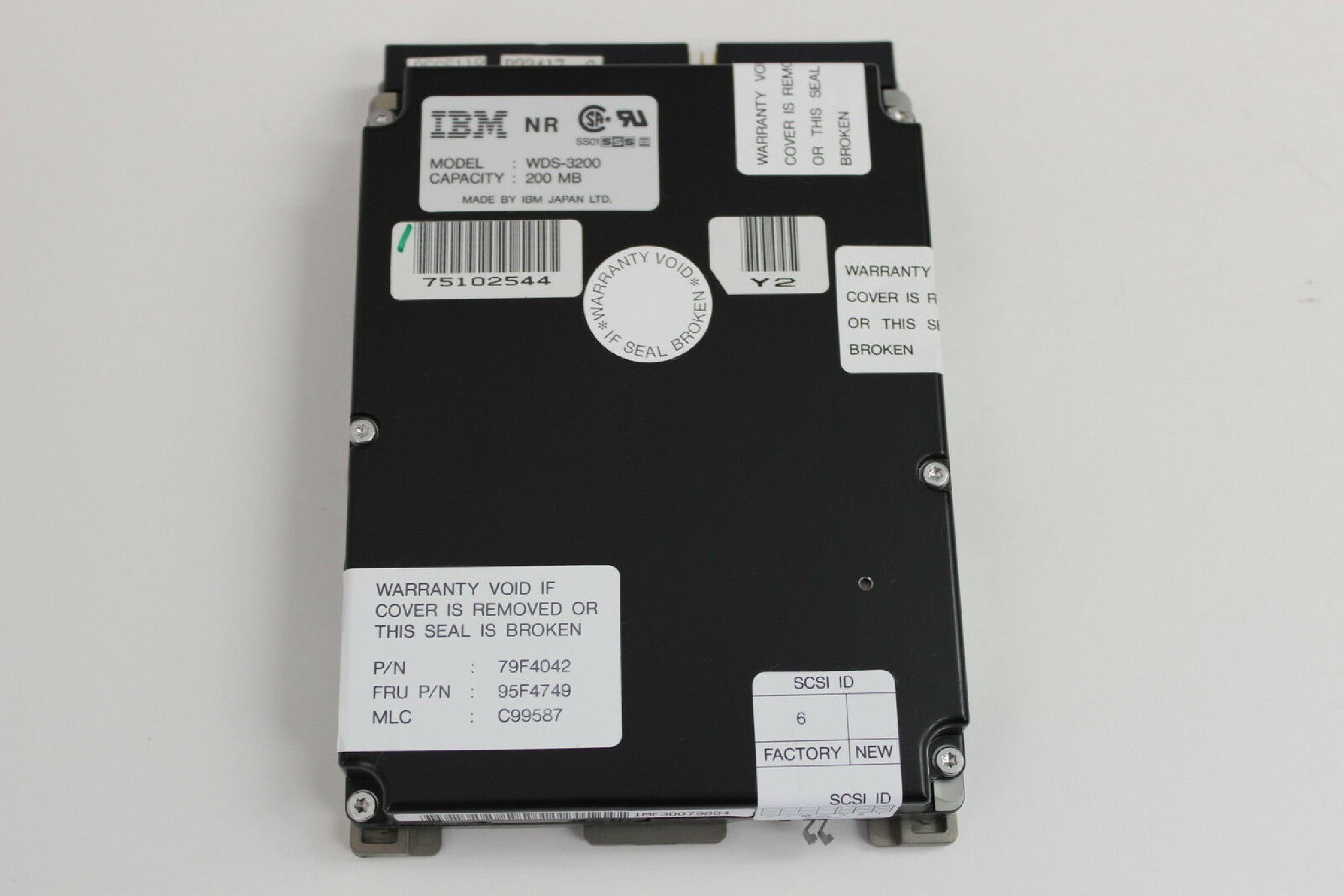 IBM WDS-3200 212MB SCSI 3.5INCH 50 PIN