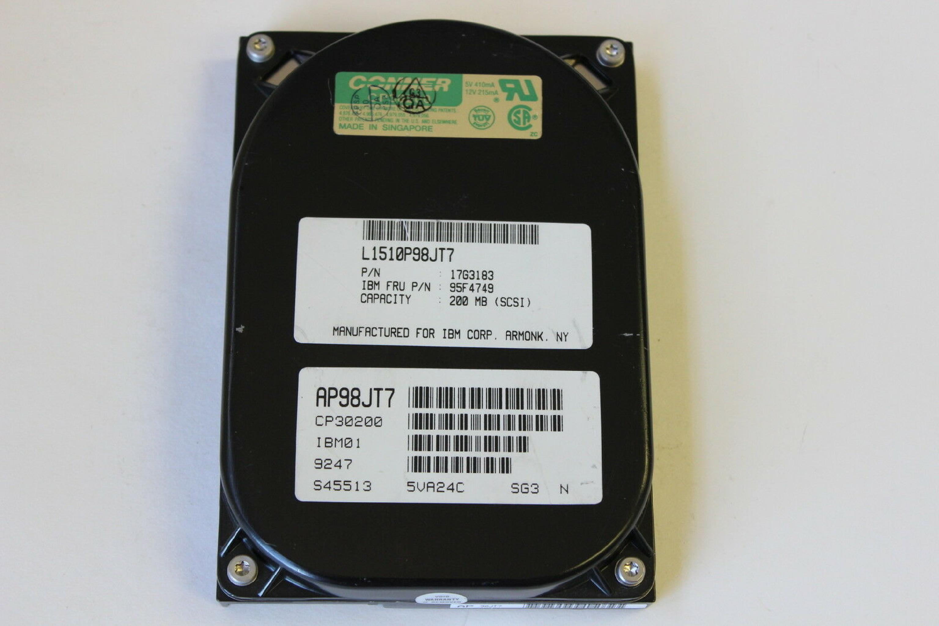 IBM 95F4749 212MB SCSI 3.5INCH 50 PIN