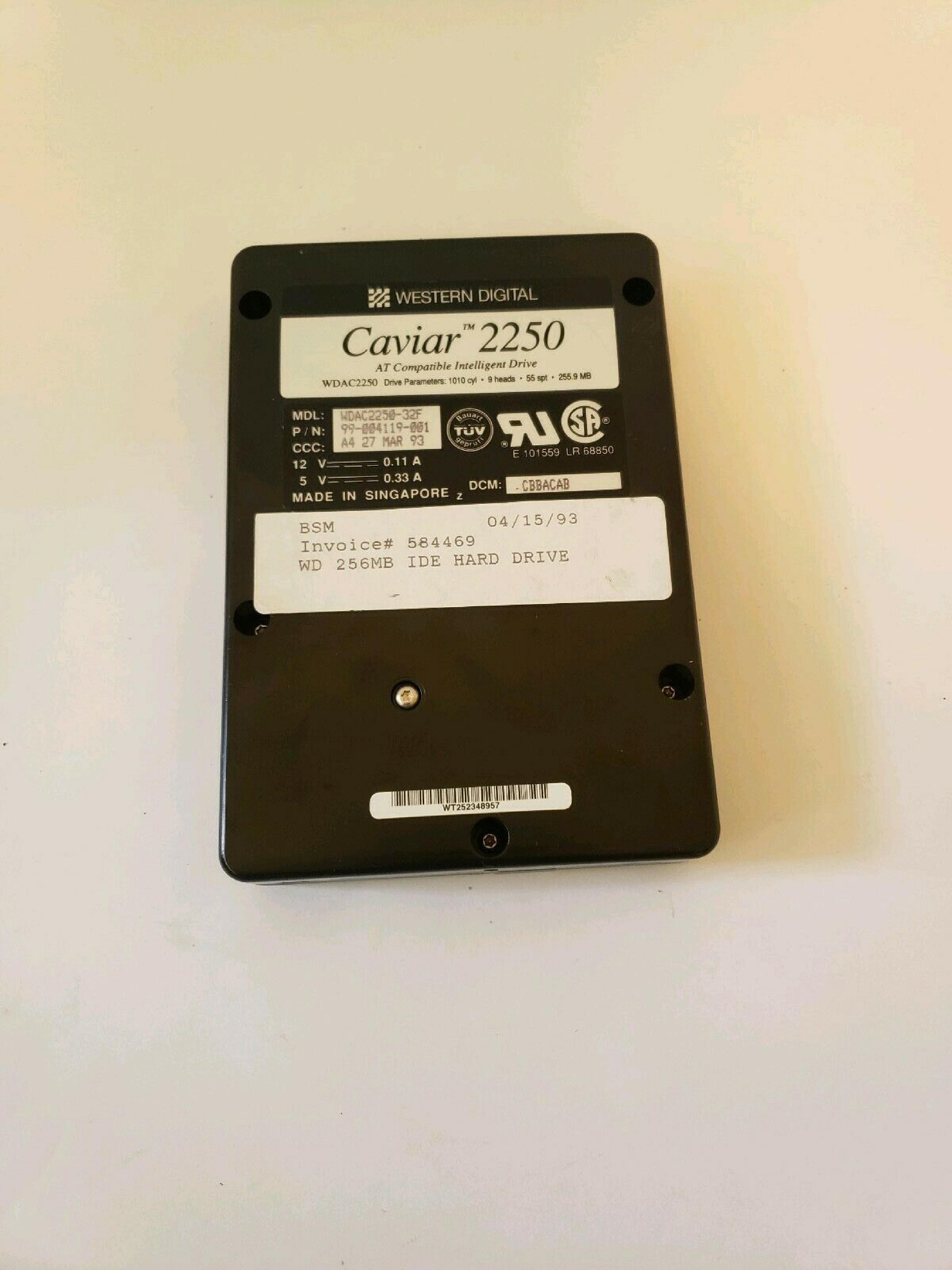 WESTERN DIGITAL / WD CAVIAR 2250 255.9 MB 3.5 IDE HARD DRIVE CAVIAR 2250