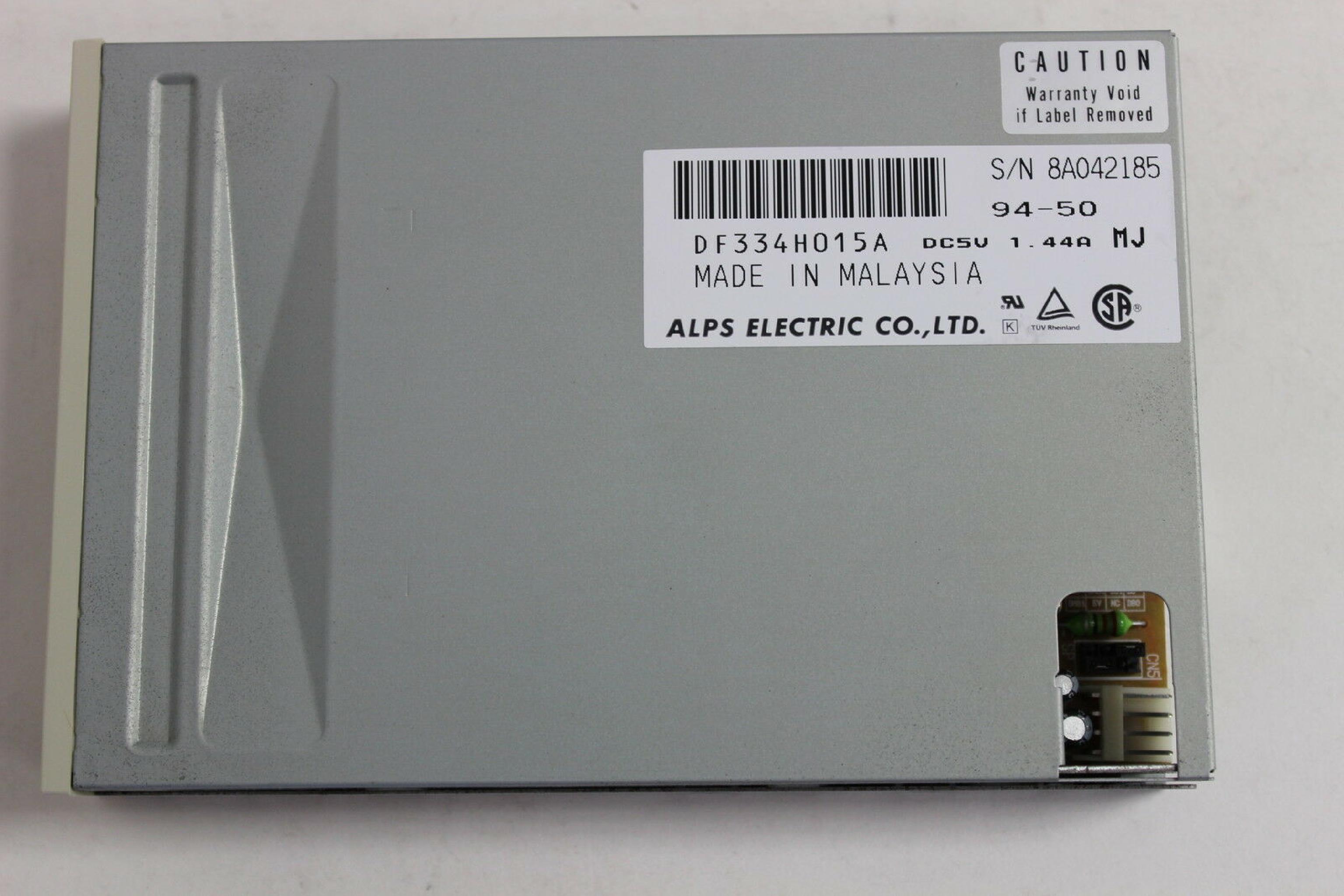 ALPS ELECTRIC DF334H015A 3.5 INCH FLOPPY DRIVE 1.44MB