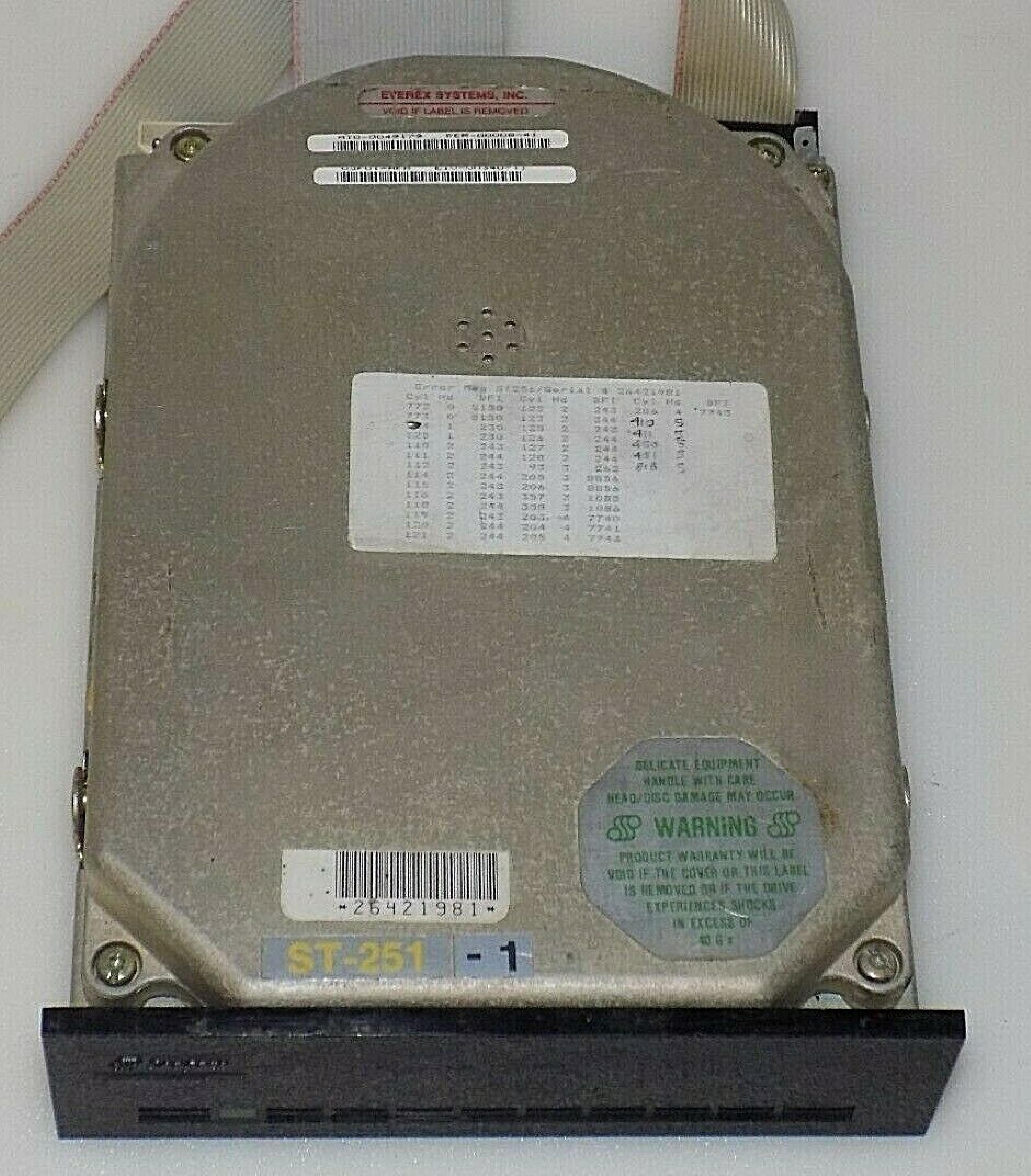 SEAGATE ST-251 40MB MFM HARD DRIVE