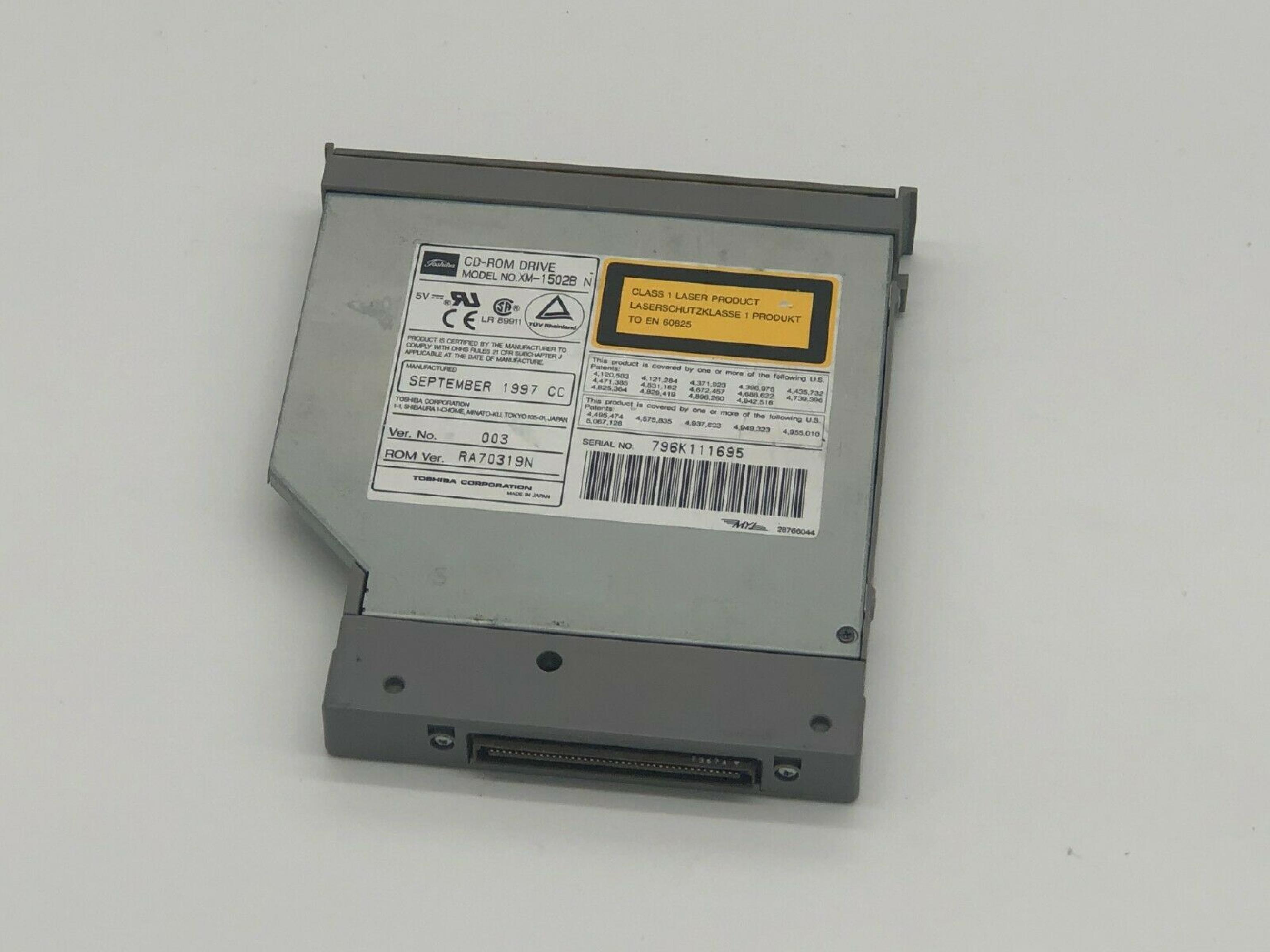 COMPAQ / HEWLETT PACKARD / HP / TOSHIBA 282738-001 OPEN BOX 10X CDROM DRIVE GRAY CURVED BEZEL FOR PRESARIO 1000 SERIES 10XCD MODULE SATELITE TECRA 220 480 530