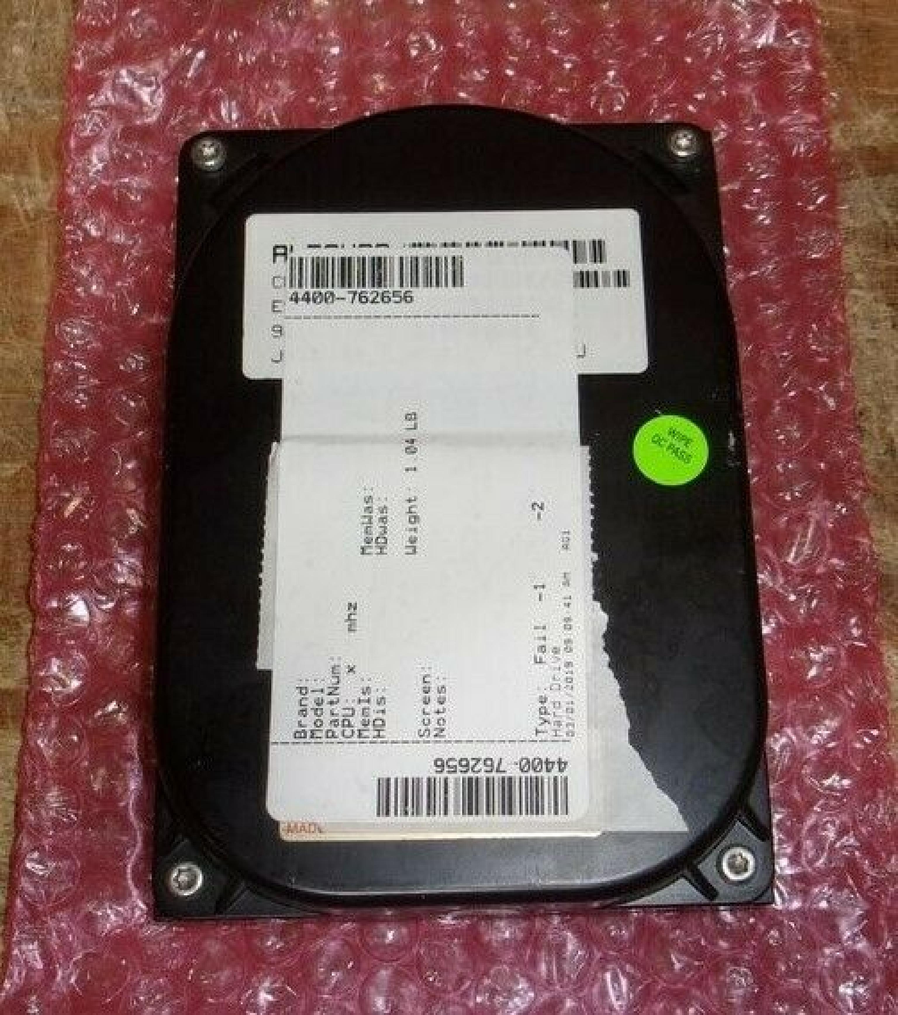 CONNER / SEAGATE CP30084E 84MB IDE 3.5 INCH HARD DRIVE PULLED FROM DELL 333S/L