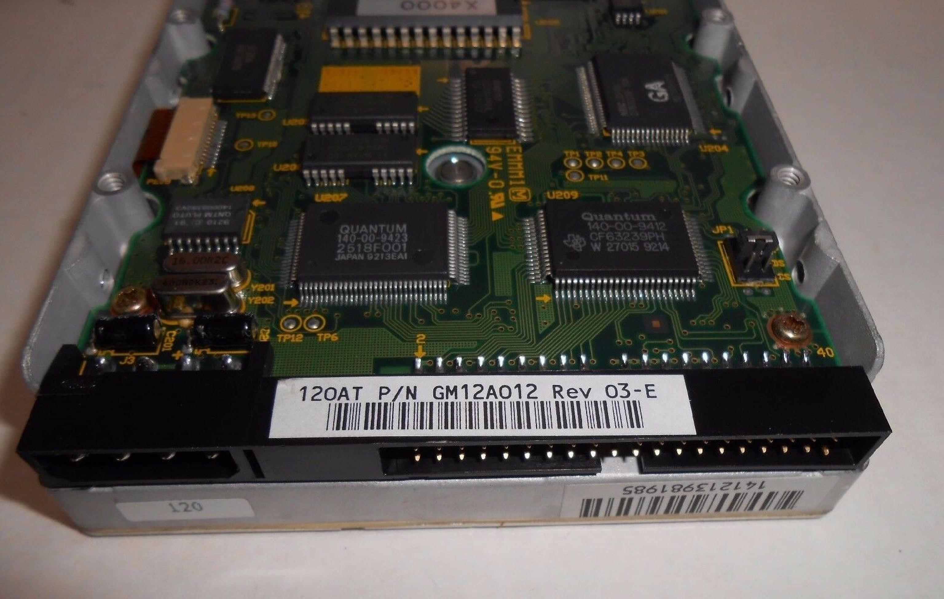 QUANTUM GM12A012 PRO DRIVE LPS 120AT IDE HARD DRIVE 3.5 INCH 120MB