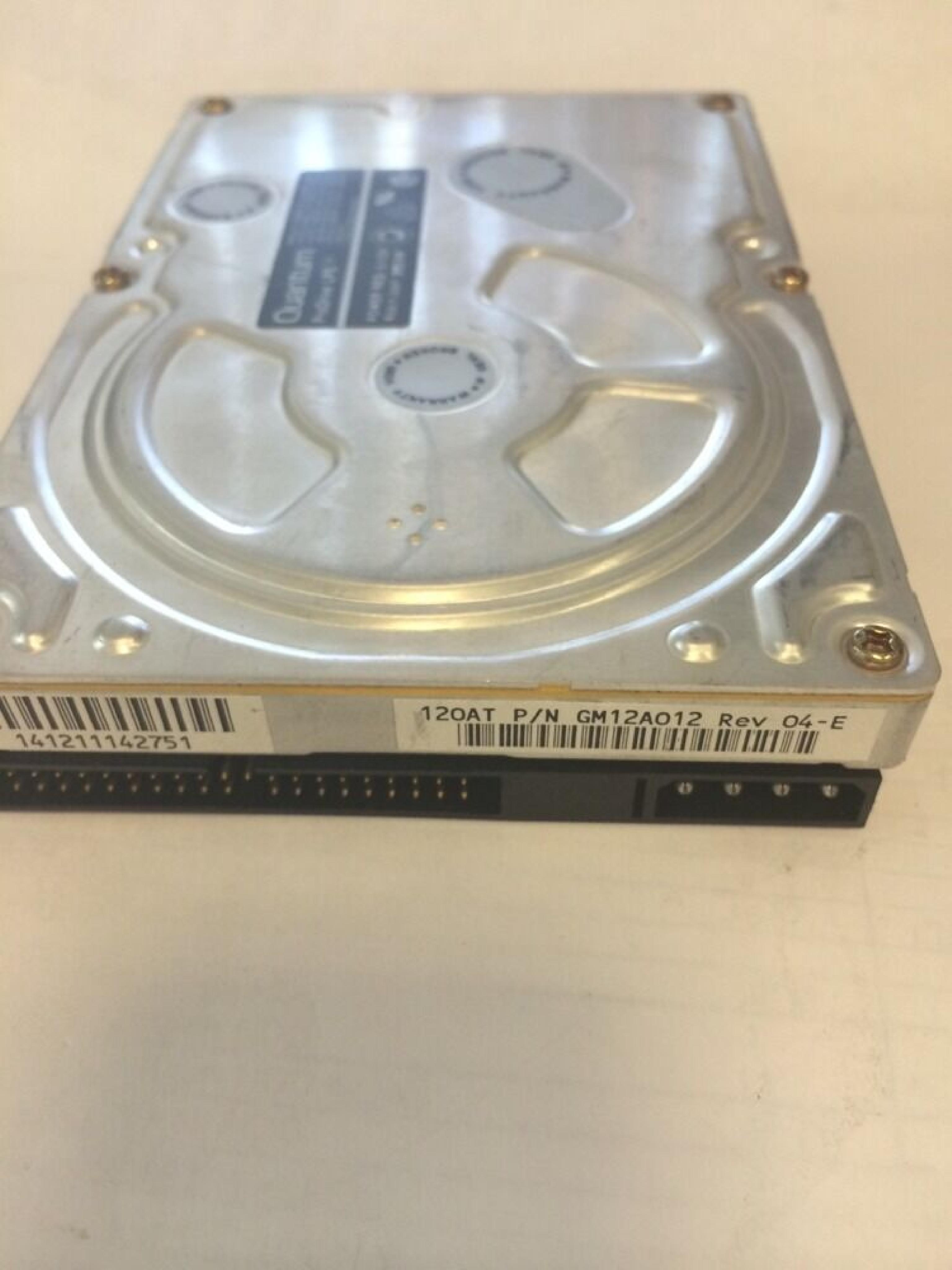 QUANTUM GM12A012 PRO DRIVE LPS 120AT IDE HARD DRIVE 3.5 INCH 120MB