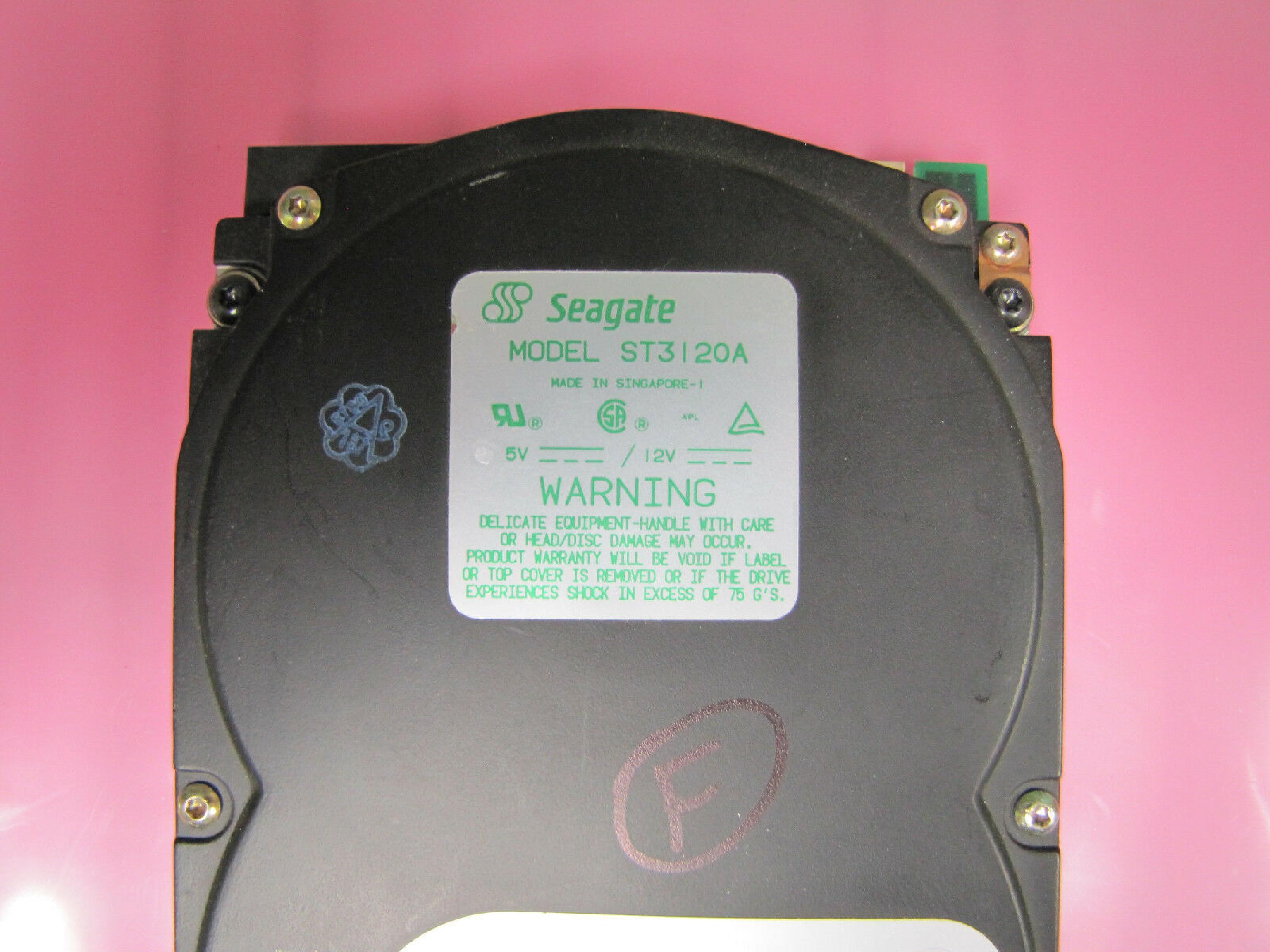 SEAGATE ST3120A 120M 3.5 INCH IDE HARD DRIVE