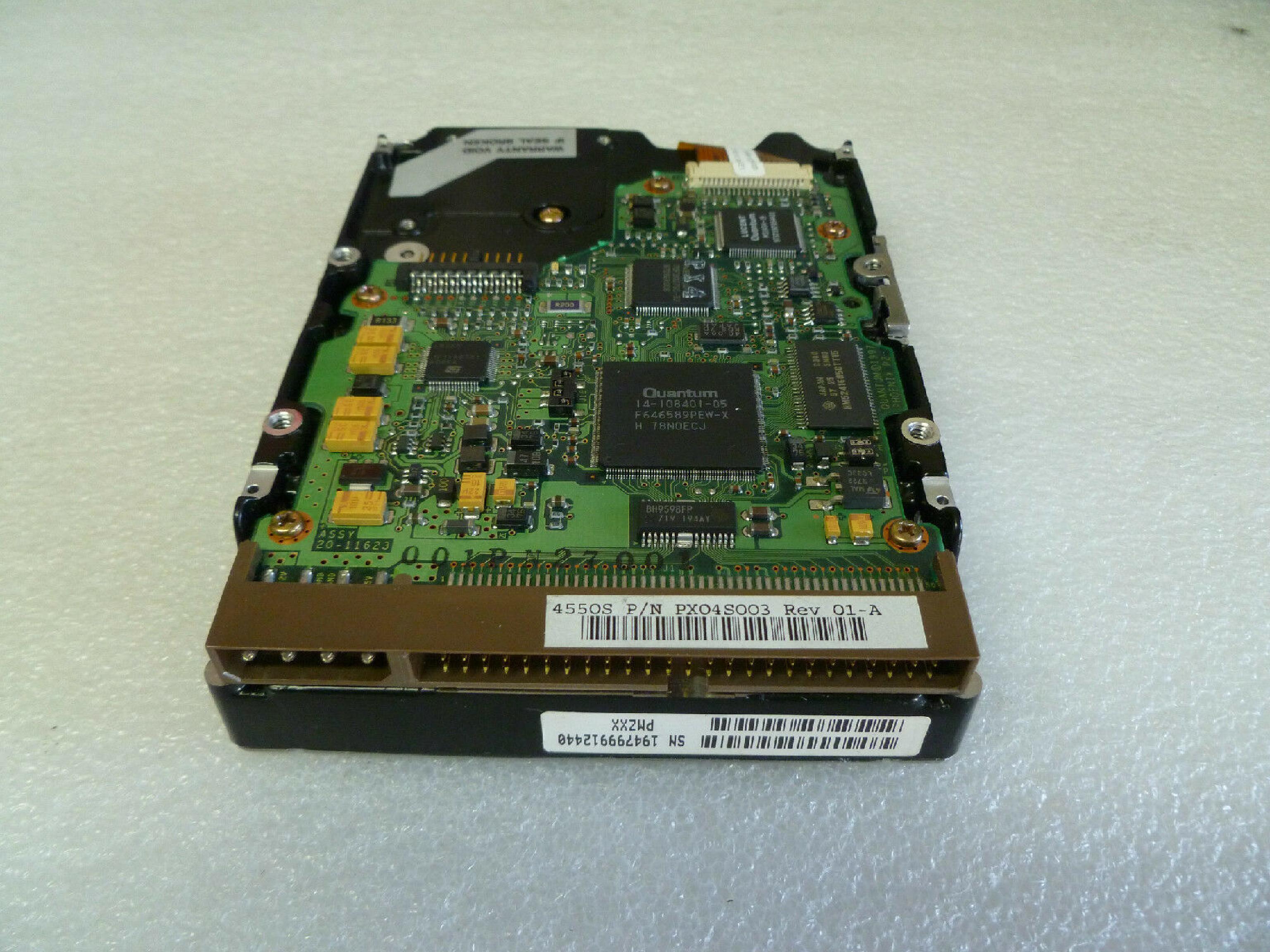 QUANTUM 4550S DEFECTICVE 4.5GB NARROW SCSI 68 PIN DRIVE