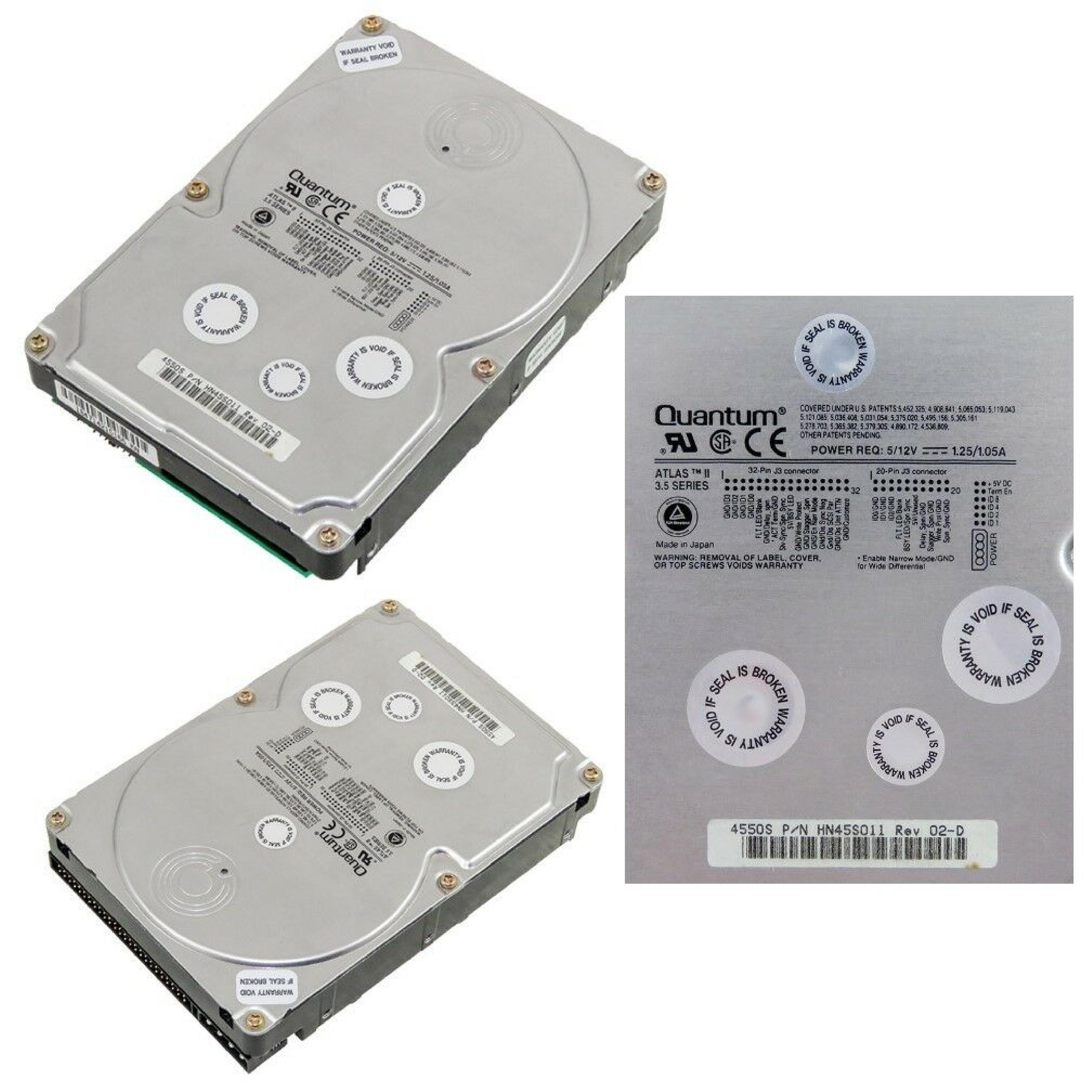 QUANTUM XLXY4 DEFECTICVE 4.5GB NARROW SCSI 68 PIN DRIVE