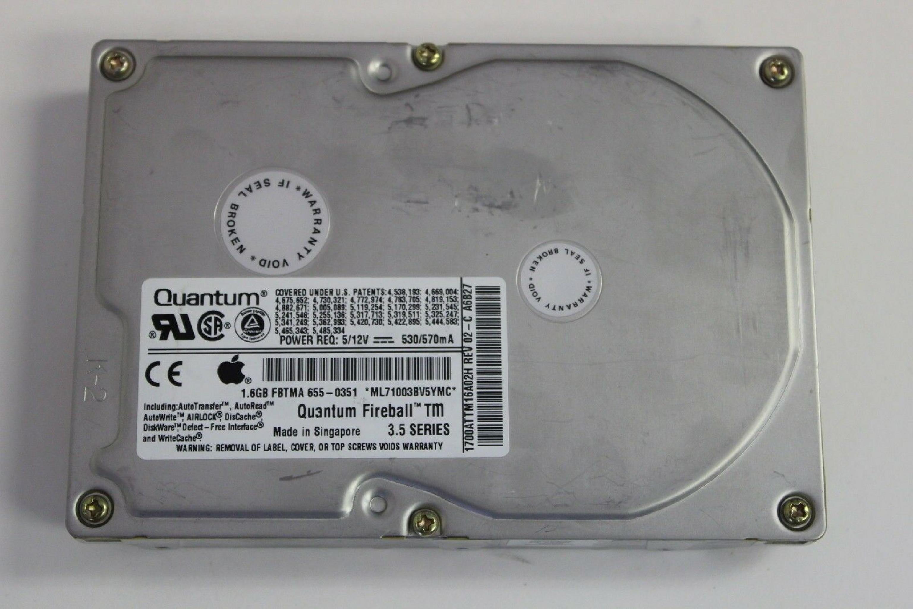 QUANTUM TM17A012 1.7GB IDE DRIVE