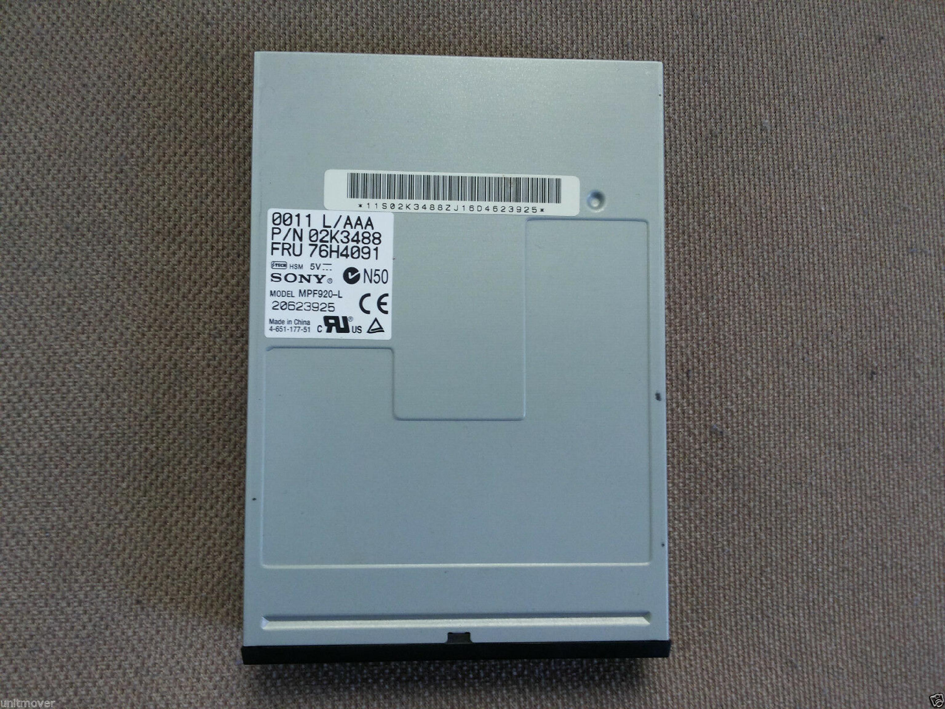 SONY MPF920-L 1.44 FLOPPY DRIVE INTERNAL