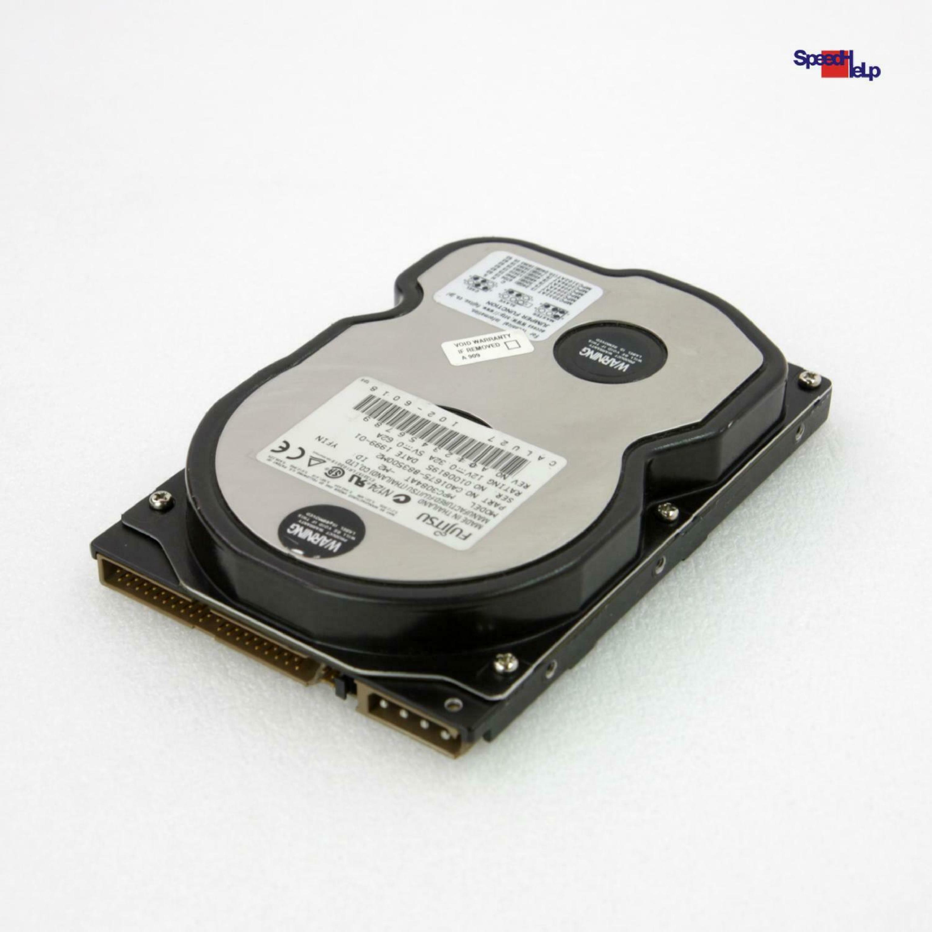 FUJITSU MPC3084AT 8.4GB 3.5 INCH IDE HARD DRIVE CALQ83 A00-6801 20DA800-B 20MQ7601026048 DATE 1998-09