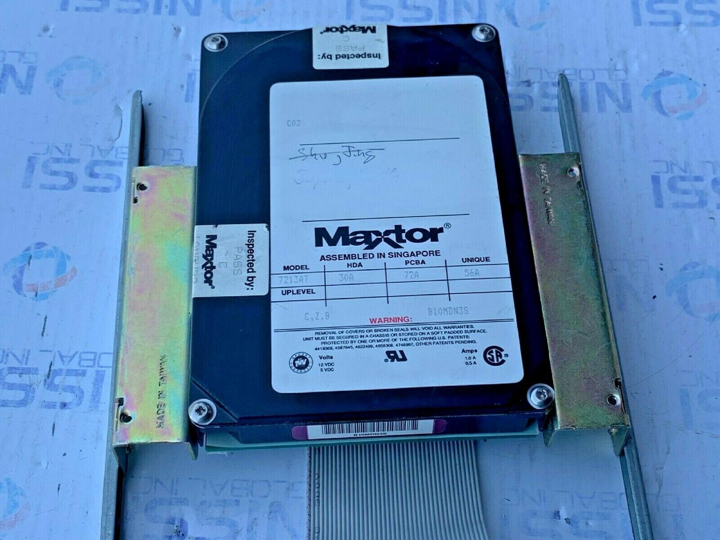 MAXTOR 7213AT 213MB IDE HARD DRIVE PULLED FROM SABRE MFP 425S+