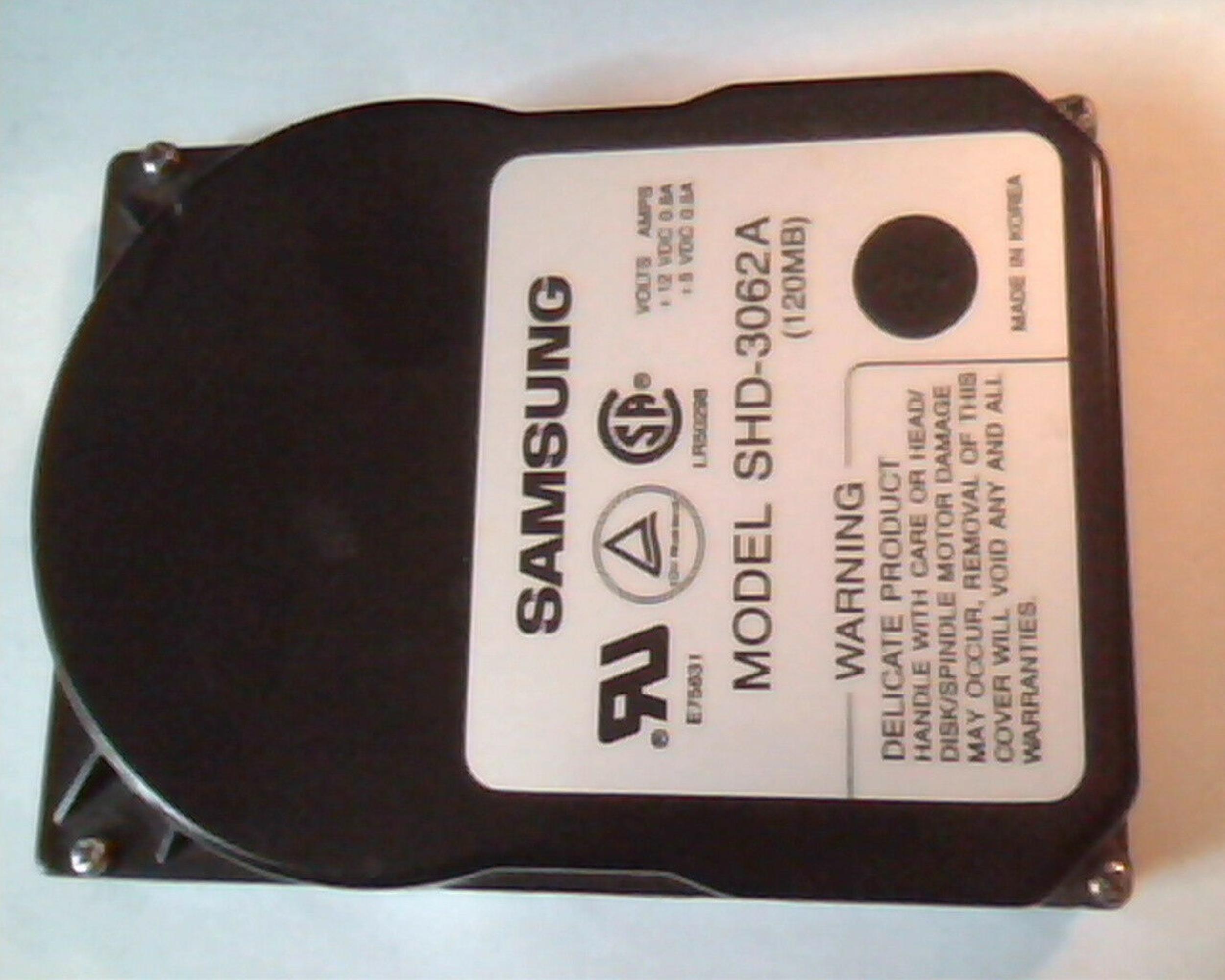 SAMSUNG SHD-3062A 120MB IDE 3.5 INCH 3H HARD DRIVE