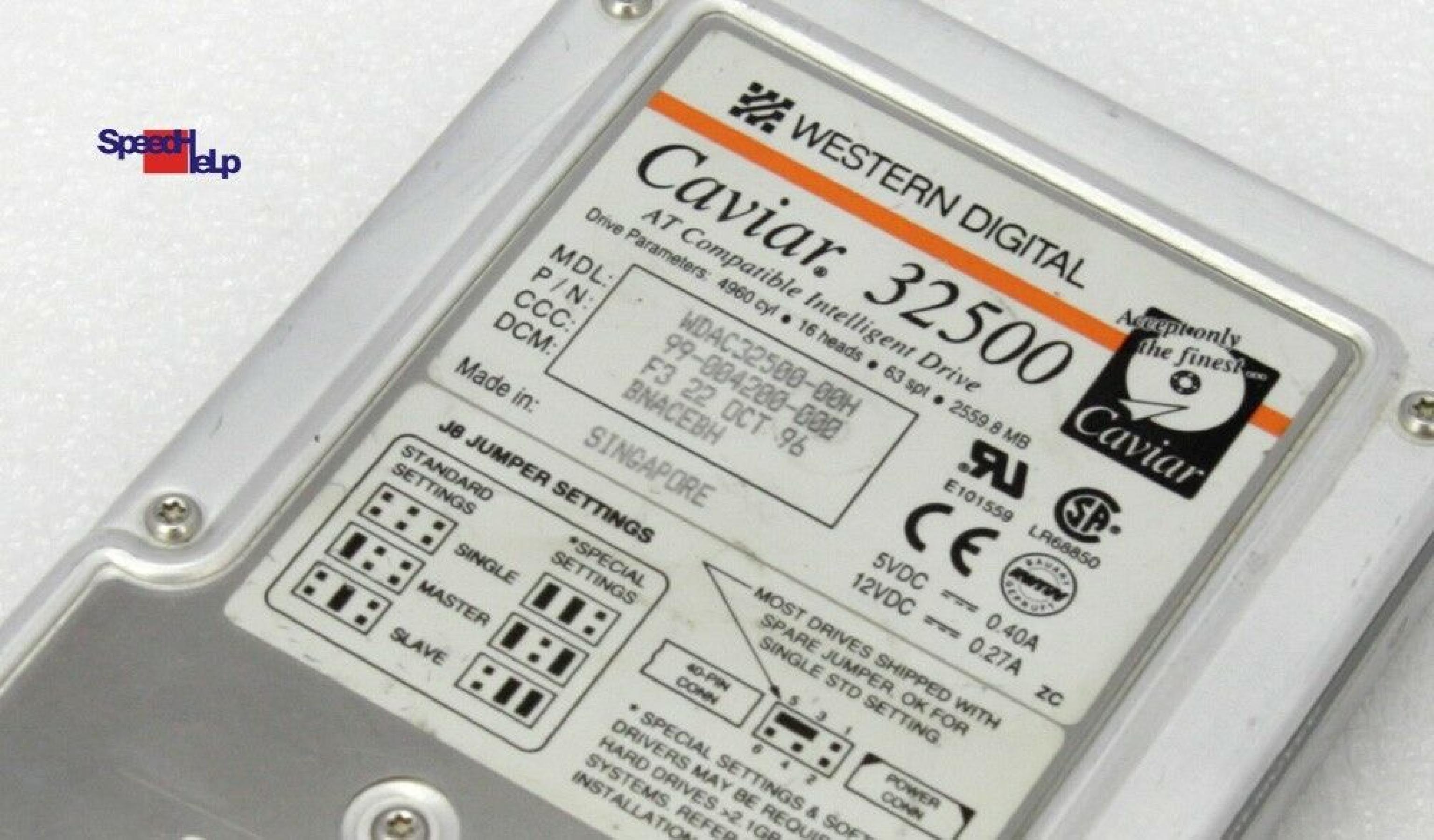 WESTERN DIGITAL / WD WDAC32500-00H 2.5GB IDE 3.5 INCH HARD DRIVE