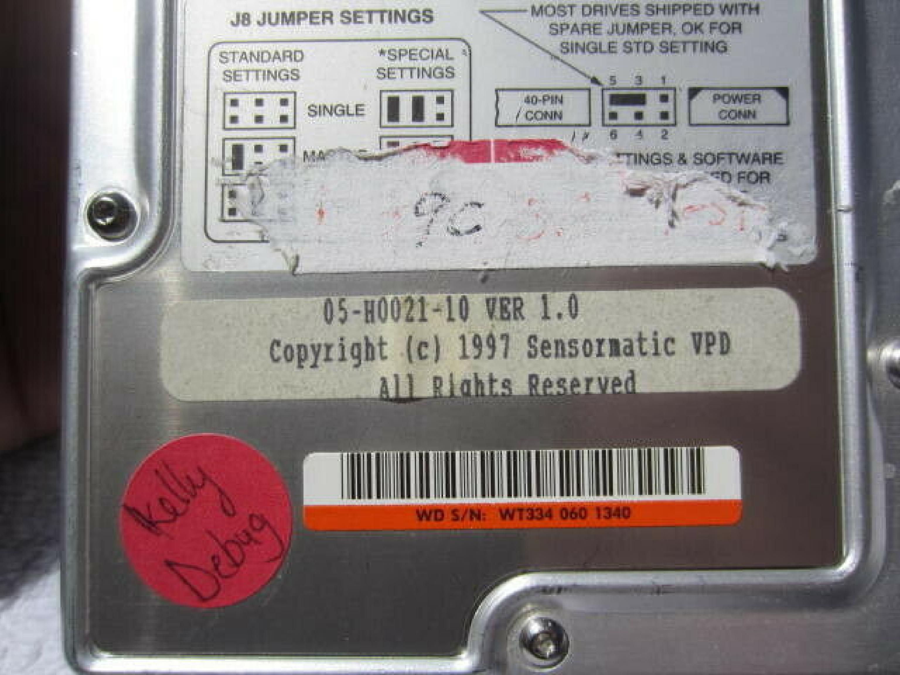 WESTERN DIGITAL / WD WDAC32500-00H 2.5GB IDE 3.5 INCH HARD DRIVE