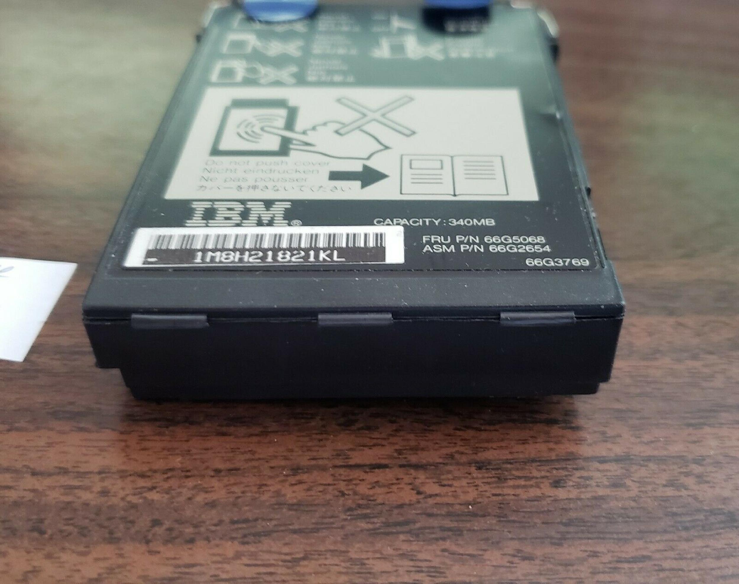 IBM 66G2654 340MB 2.5 INCH IDE HARD DRIVE FOR TP 360/750/C/CS/755