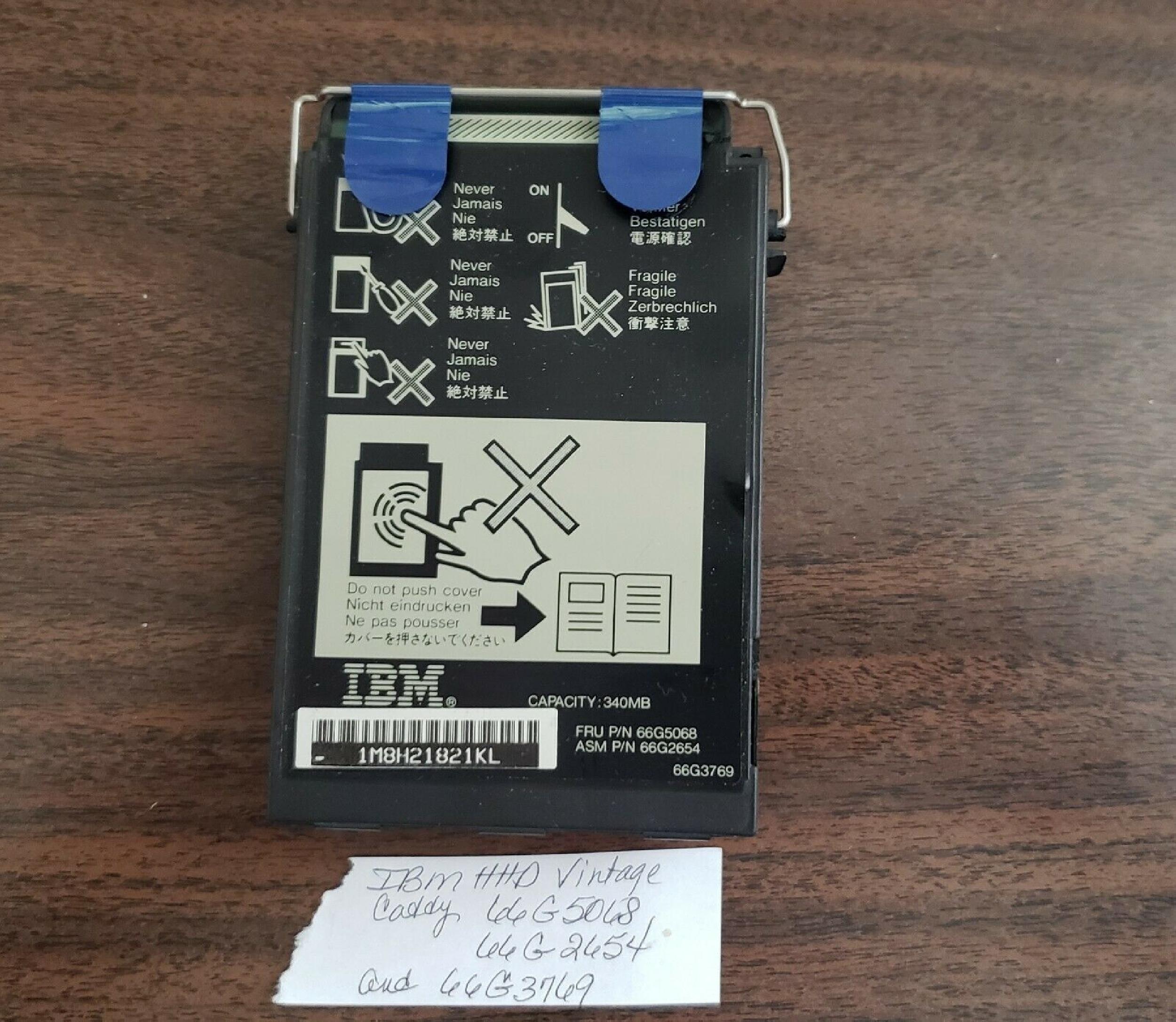 IBM 66G2654 340MB 2.5 INCH IDE HARD DRIVE FOR TP 360/750/C/CS/755