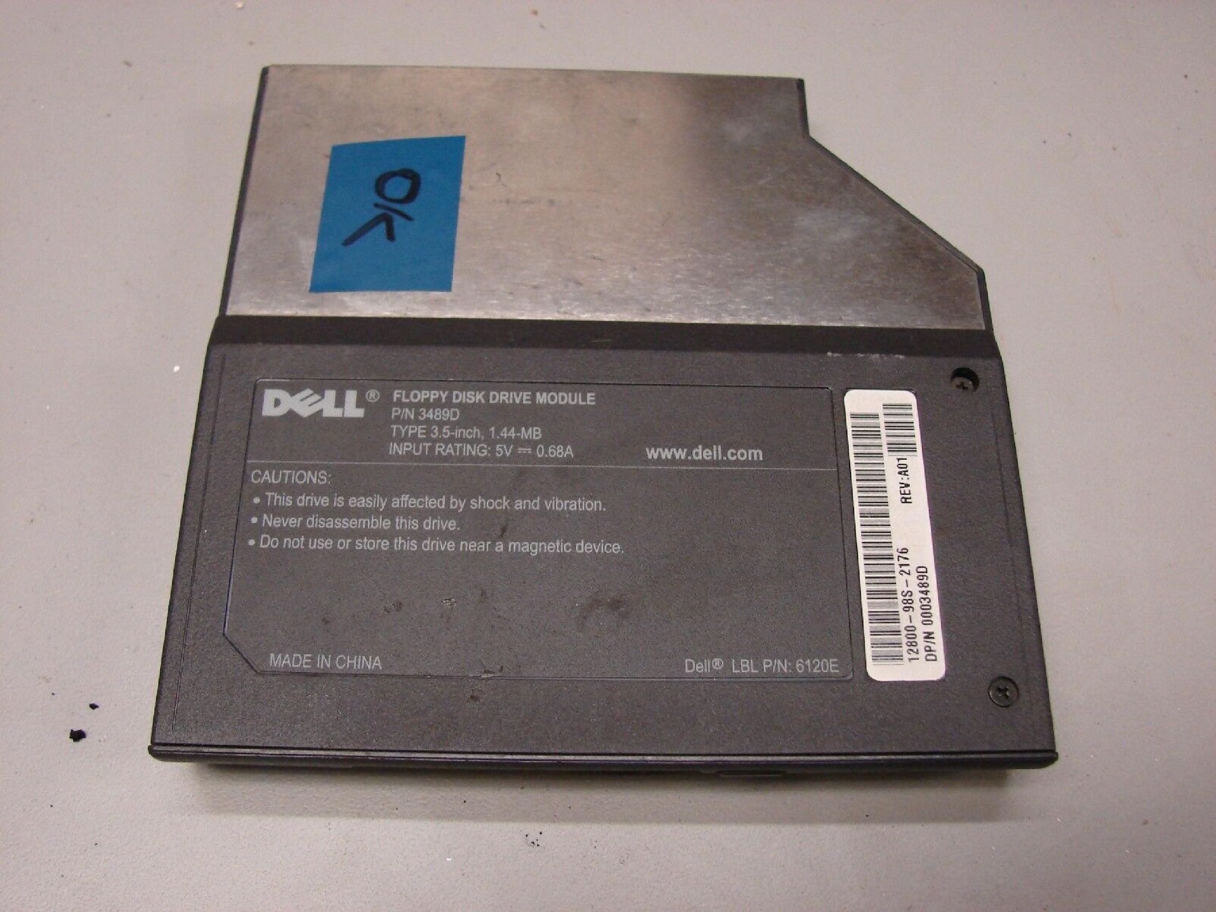 DELL 3489D 1.44 FLOPPY DRIVE ASSEMBLY 1.44MB MODULE