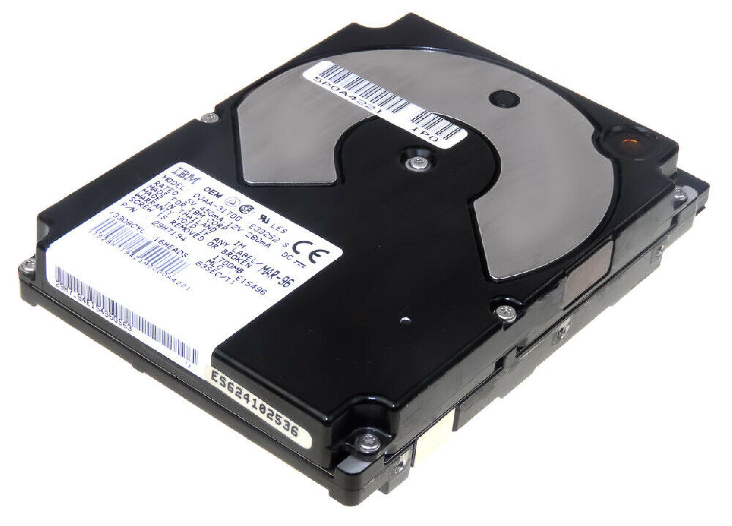 IBM DJAA-31700 1.7GB AT IDE 3.5 INCH HARD DRIVE