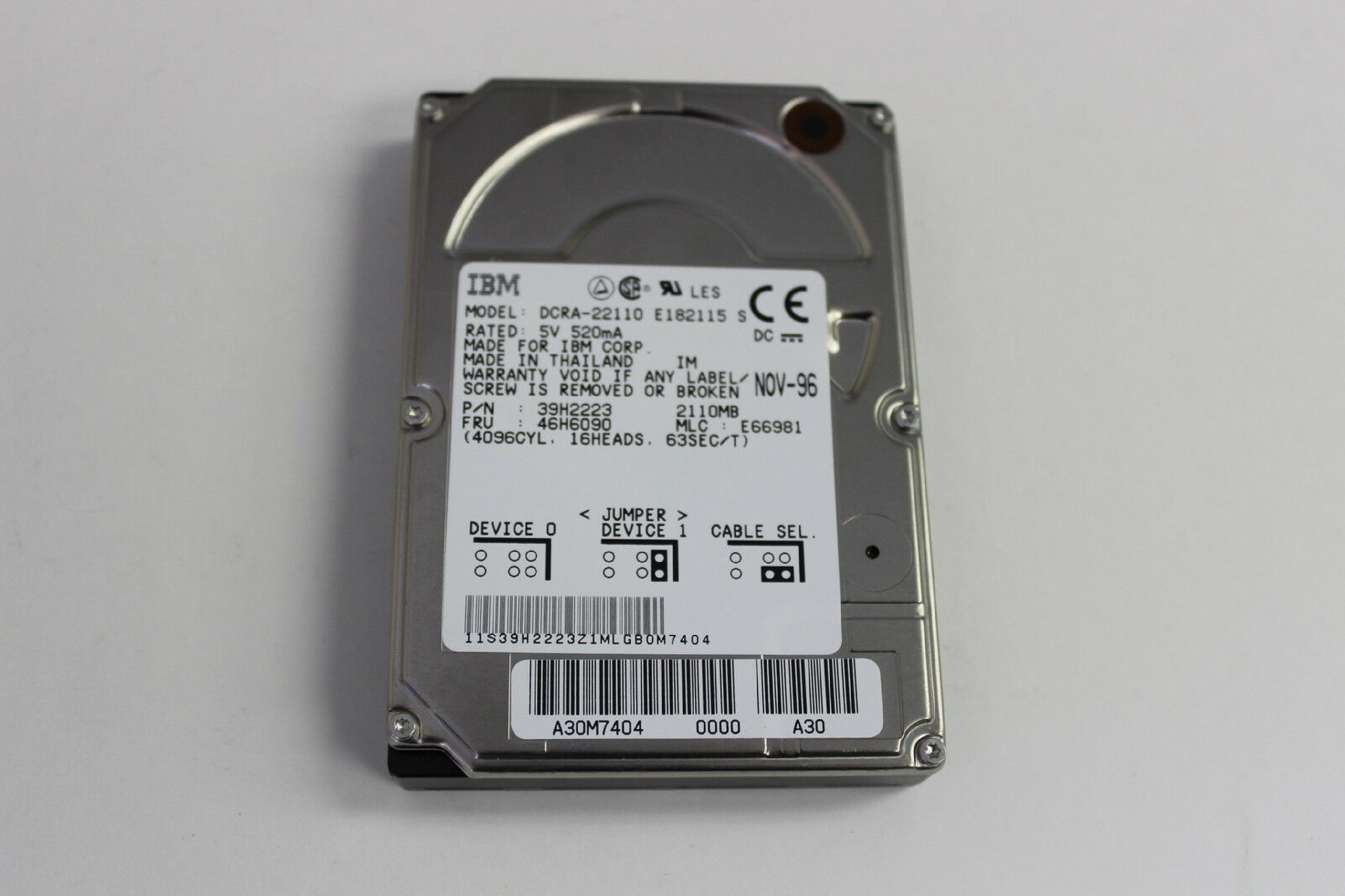 IBM 46H6090 2.1GB IDE 2.5 INCH LP HARD DRIVE