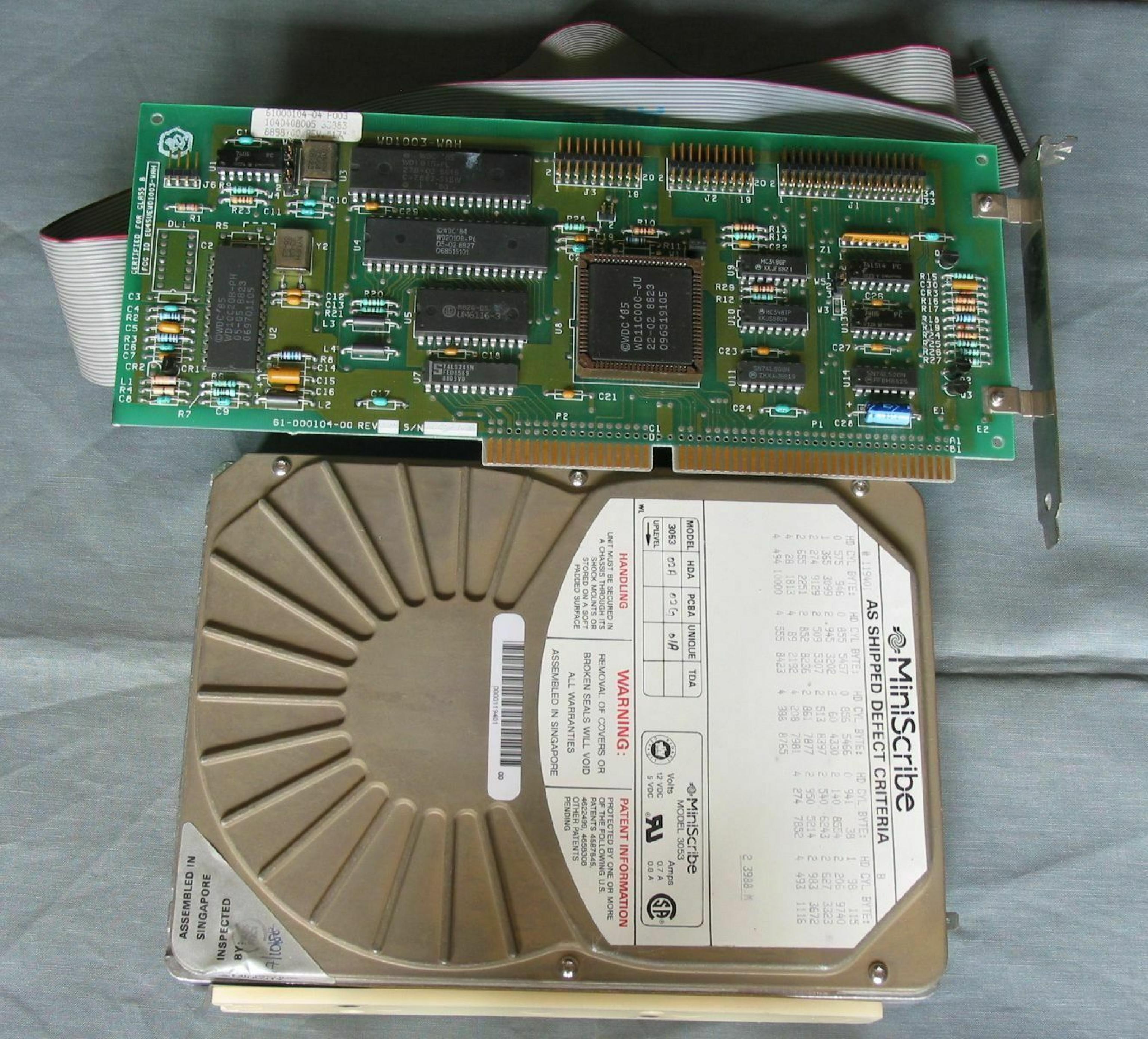 MINISCRIBE 3053 40MB 5.25 INCH MFM HH HARD DRIVE